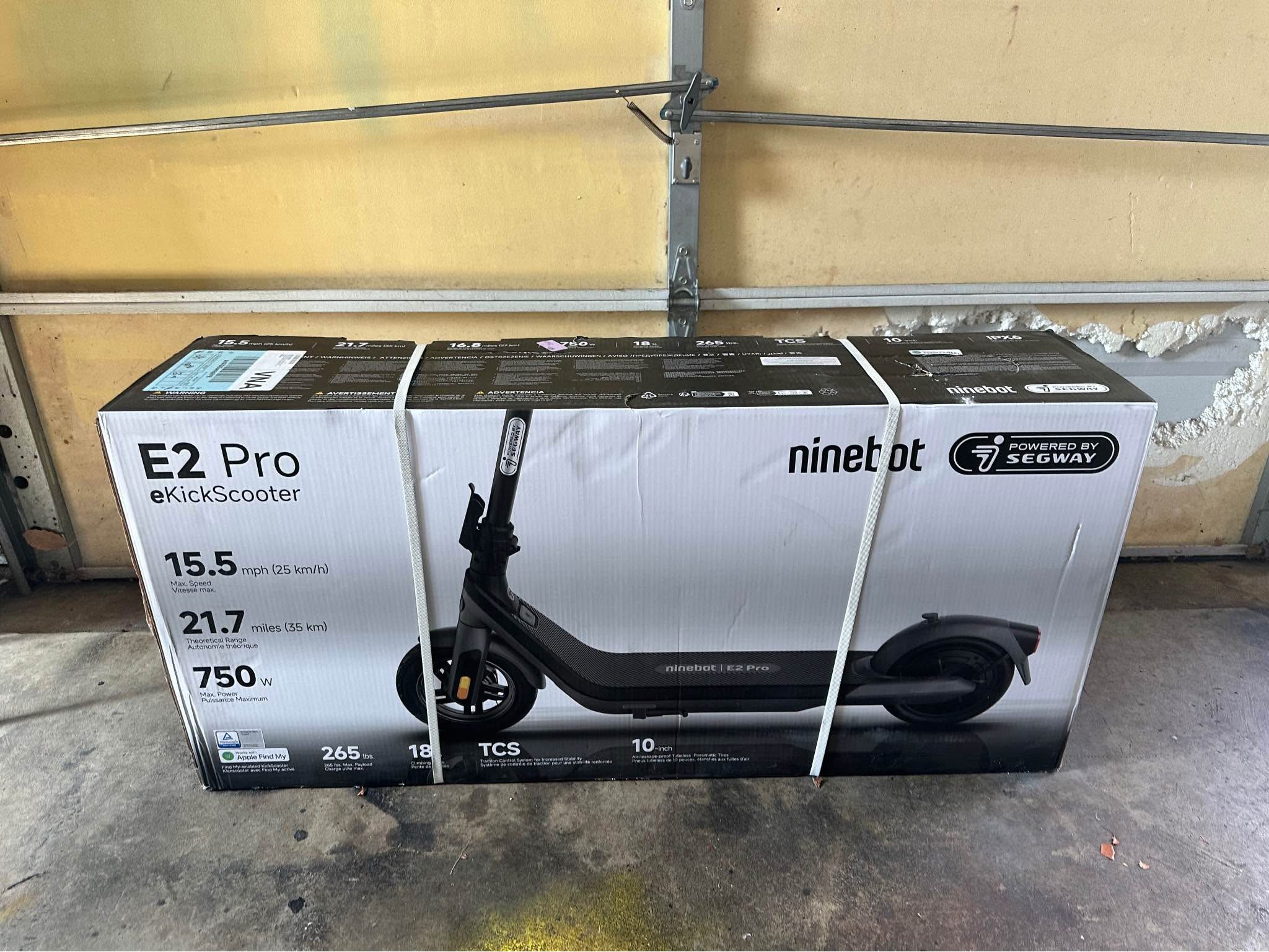 New in box, never opened. Ninebot E2 PRO - Scooters - Chantilly ...