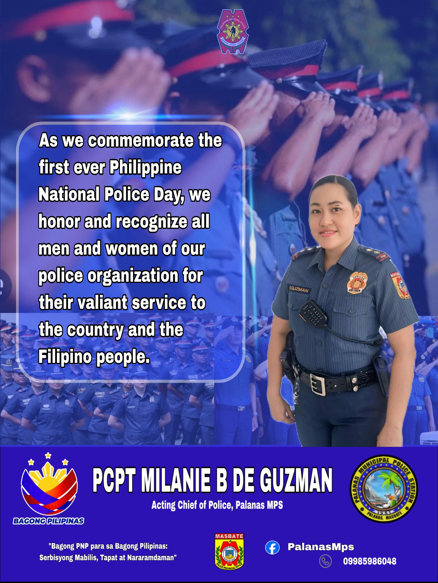 Palanas - As we commemorate the first ever Philippine National Police ...