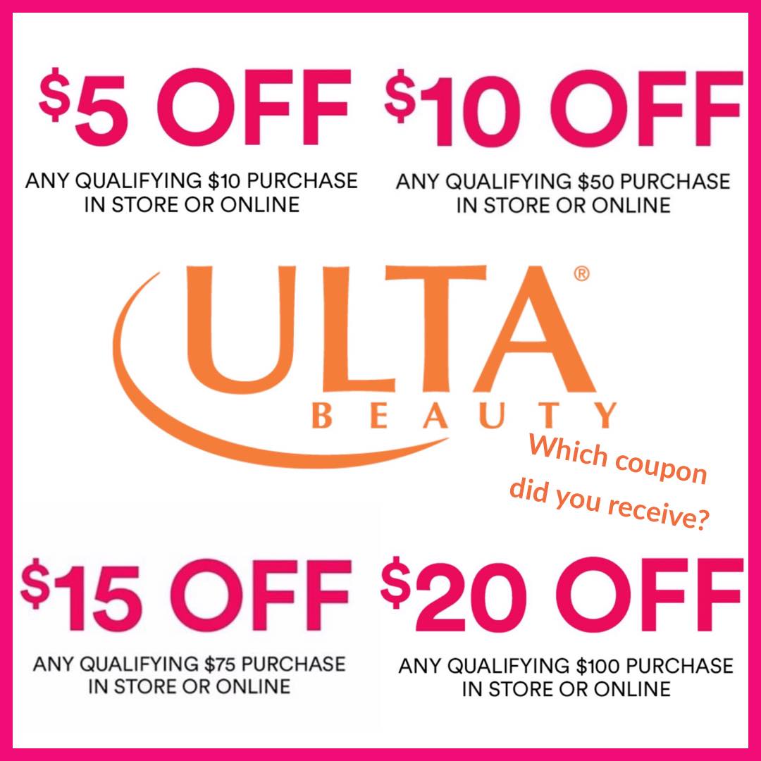 Beauty coupon variations with prestige brands