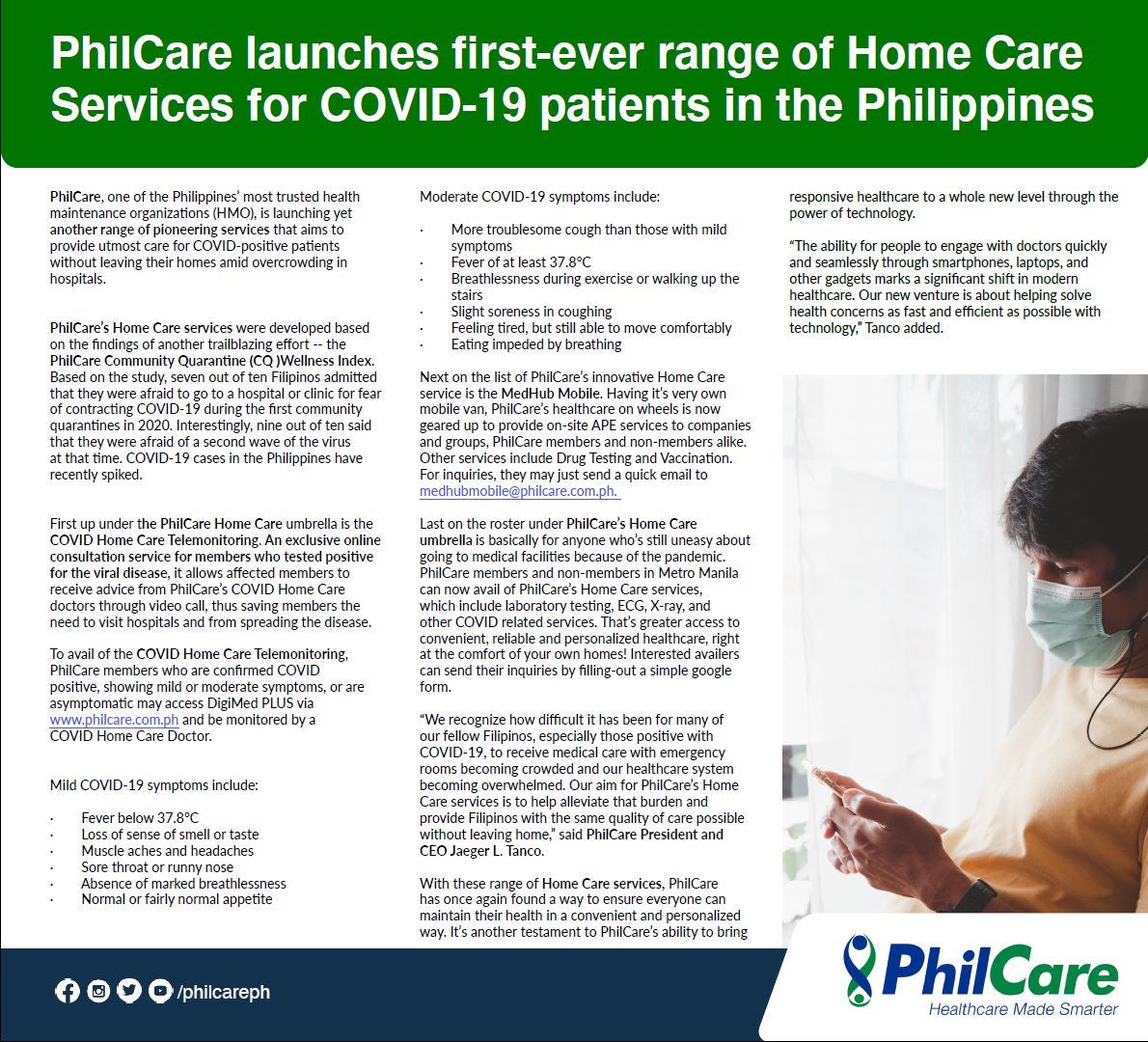 PhilCare - Thank you, BusinessWorld for the feature! 💚💙... | Facebook