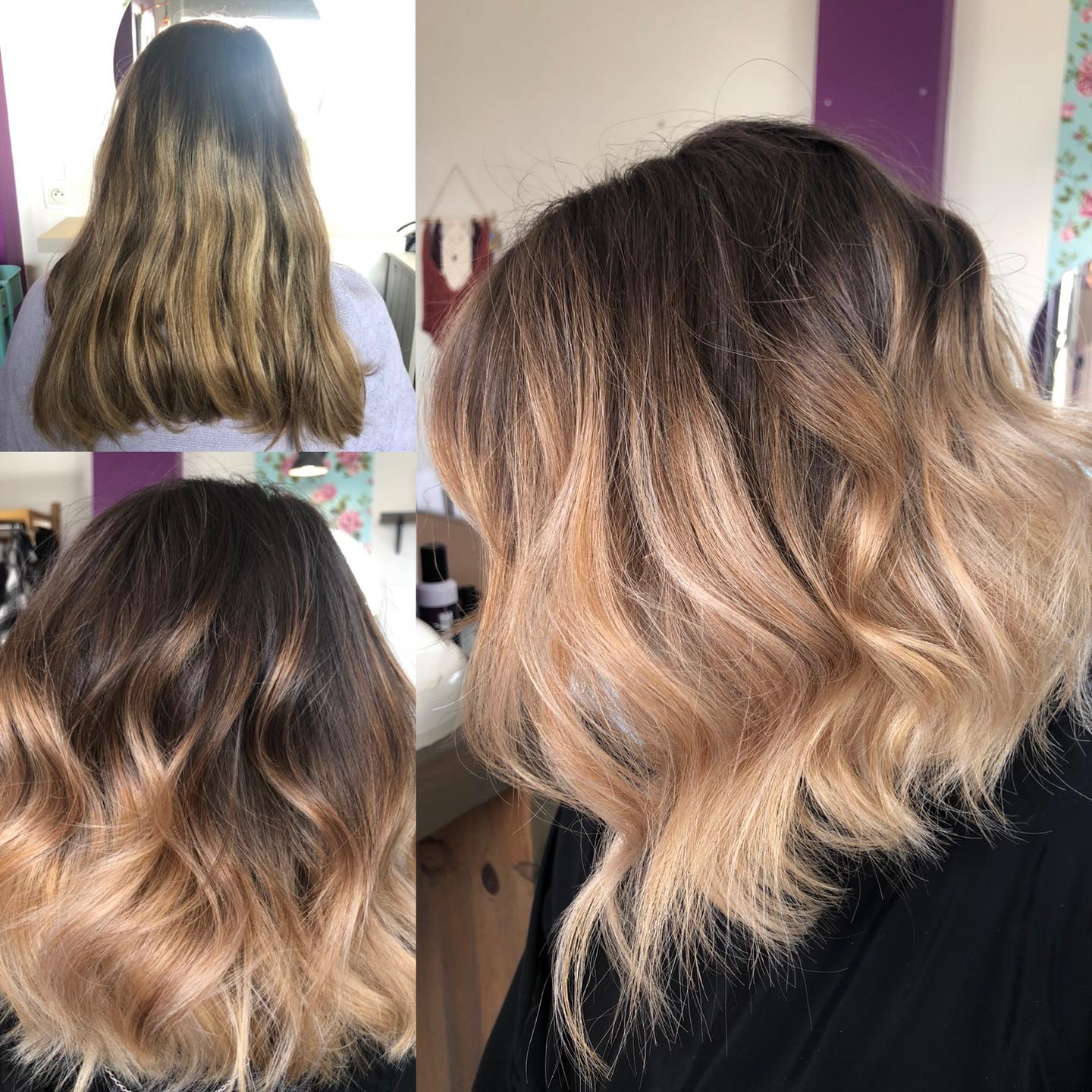 Ombre Hair Sur Carré Plongeant