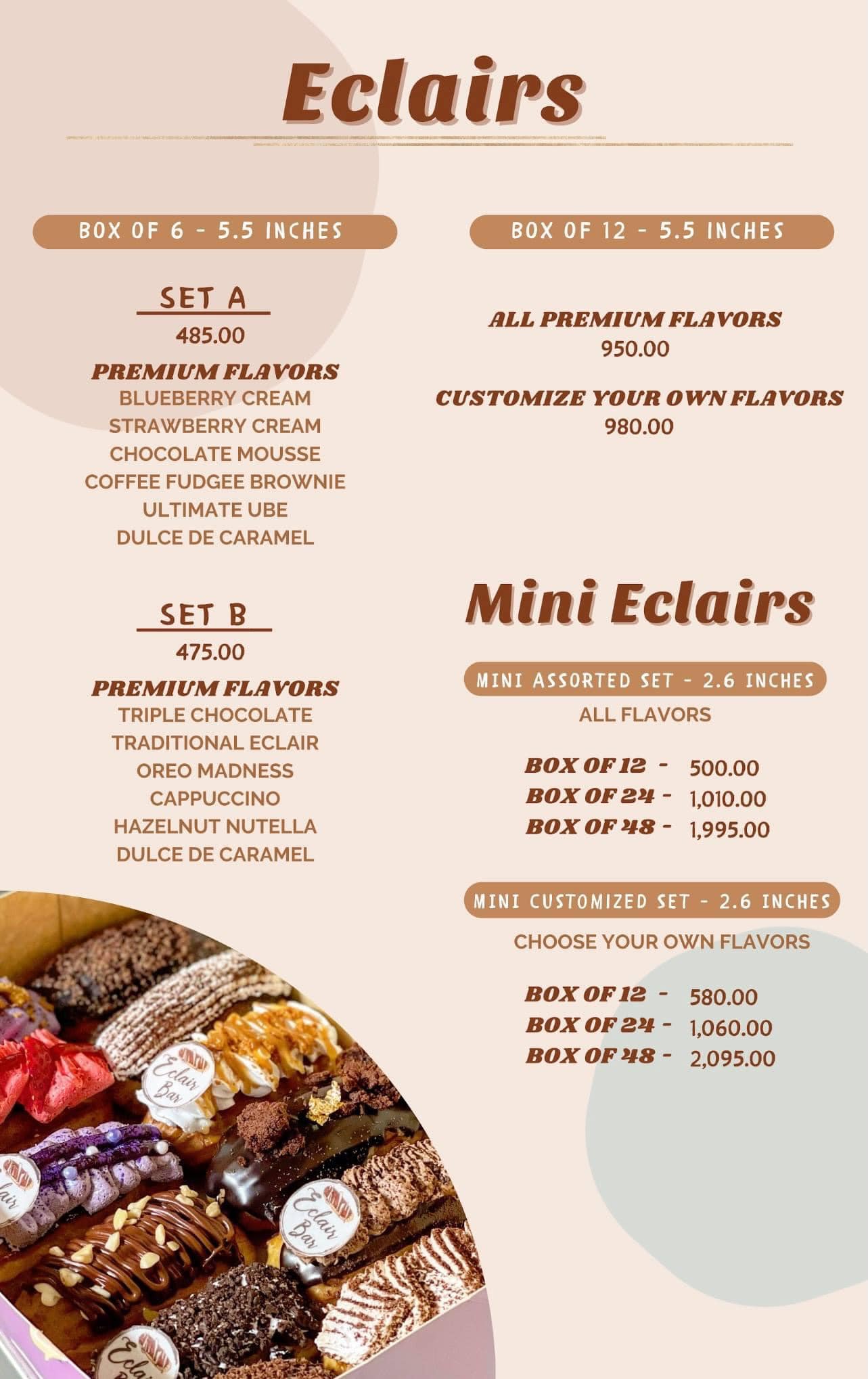 Eclair Bar - MENU & PRICE LIST #eclairbarph | Facebook