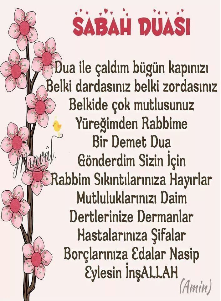 ŠABAH DUASI Dua ile çaldım bügün kapınızı Belki dardasınız belki ...