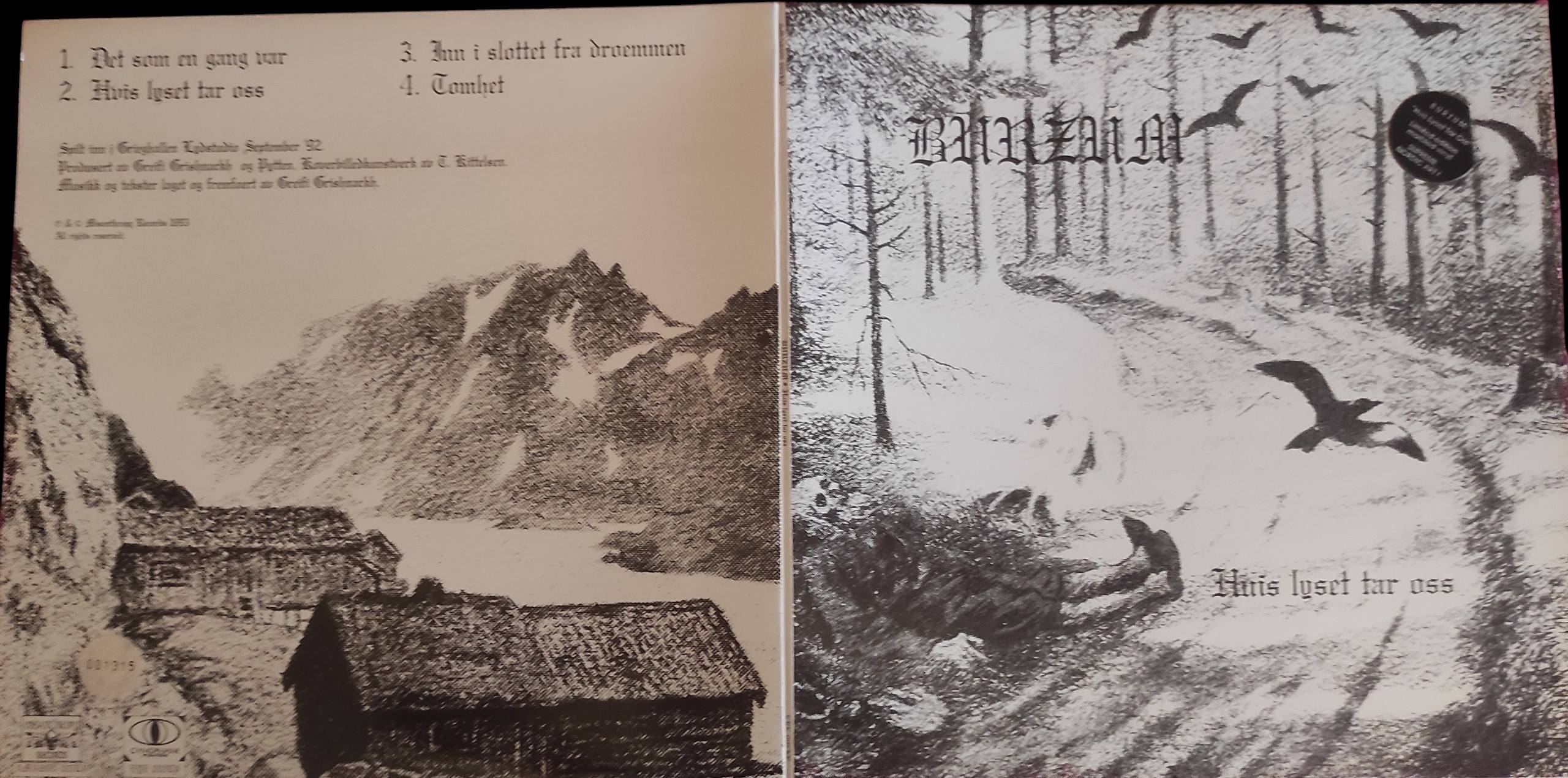 Burzum - 'Draugen - Rarities' limited edition grey vinyl! All the
