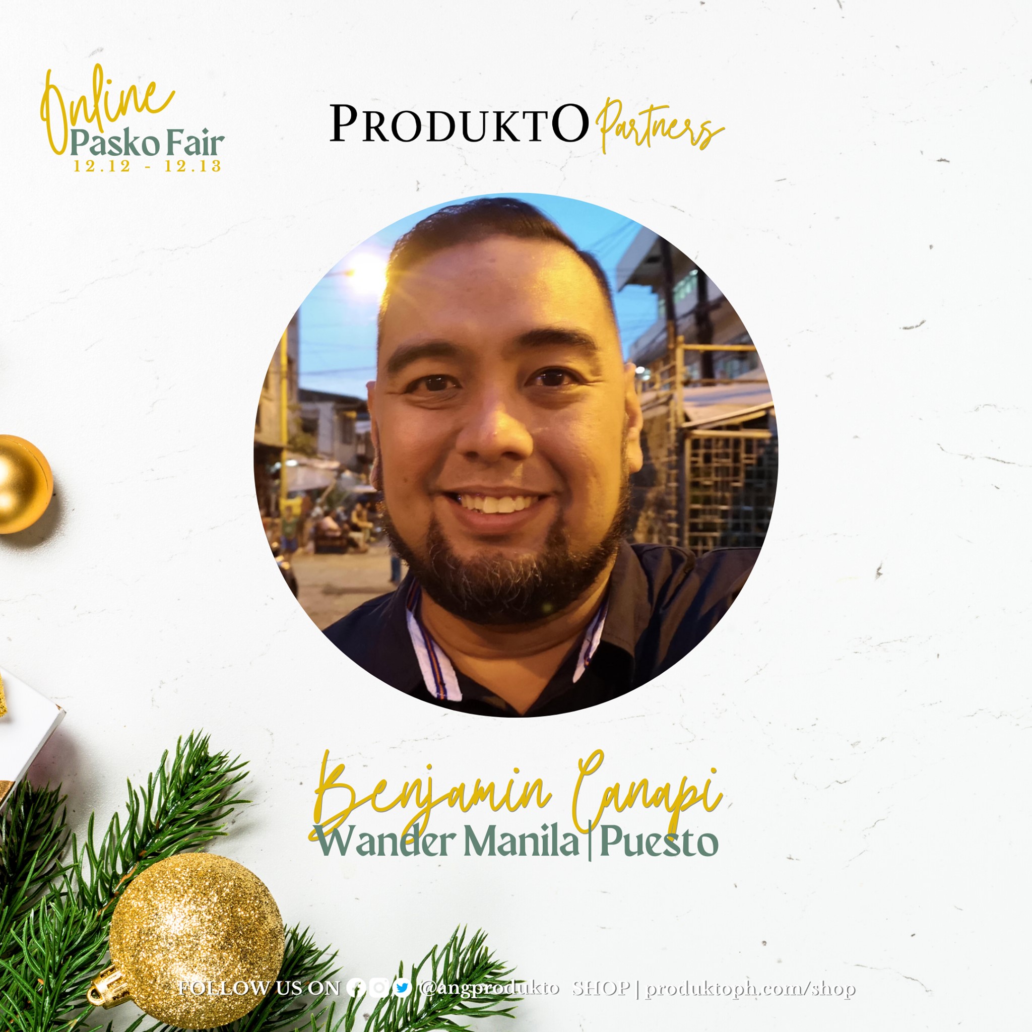 Produkto - Meet the host of the #OnlinePaskoFair Benjamin Canapi ...