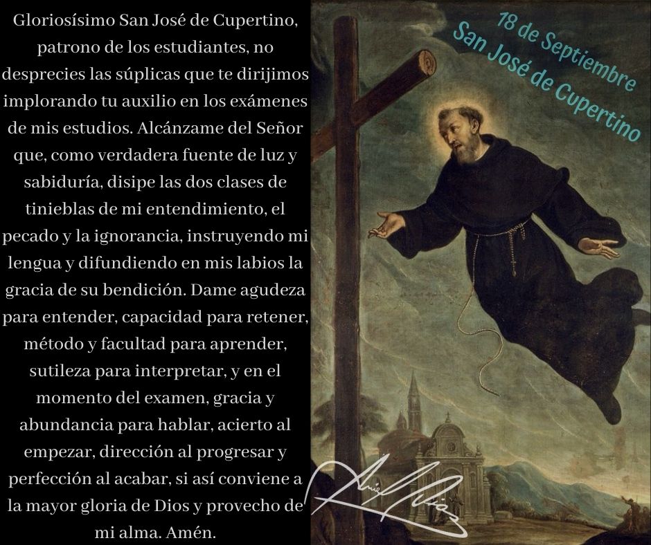18 de septiembre recordamos a San José... - Padre Ariel Diaz