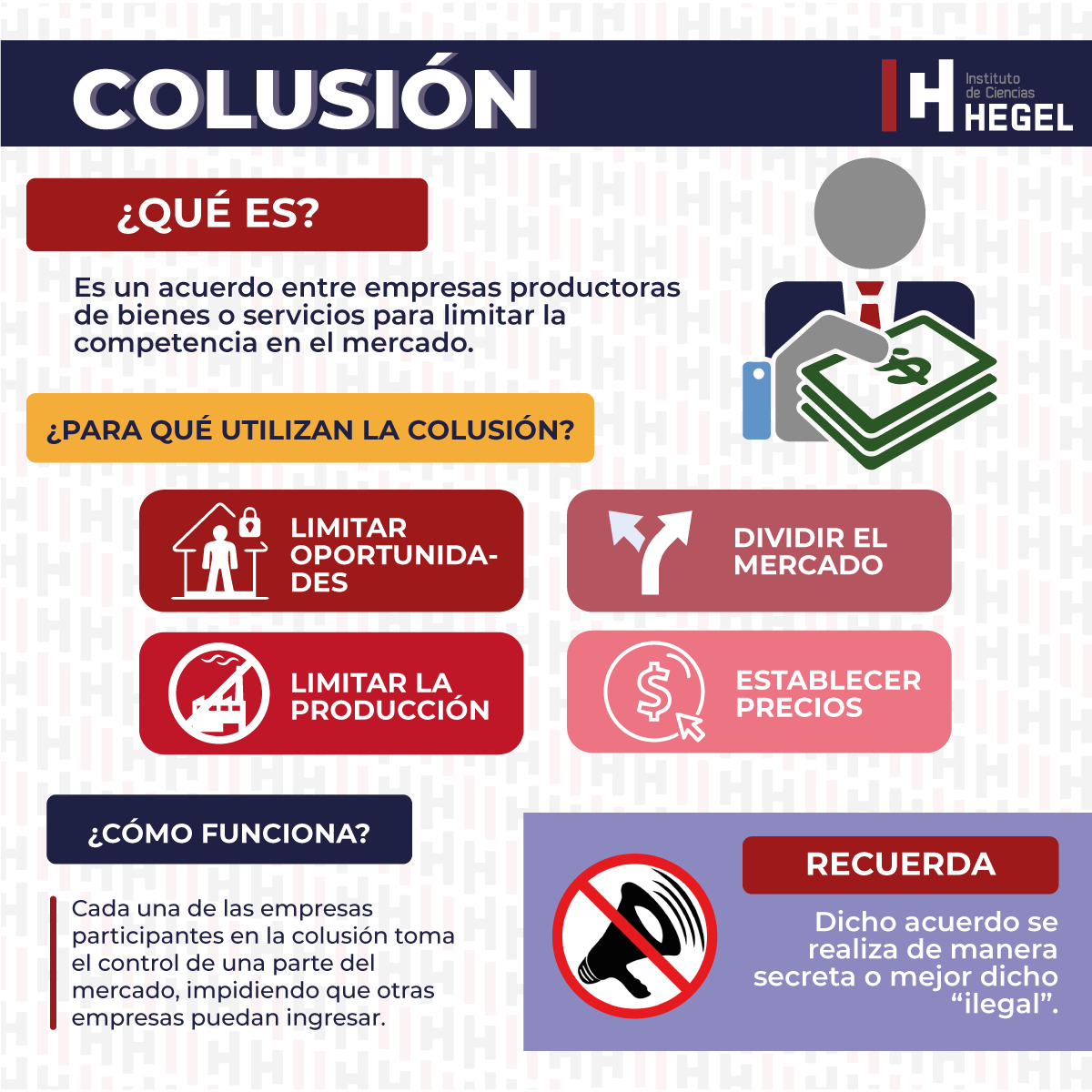🔵 #HEGEL . 💬La colusión es... - Instituto de Ciencias Hegel | Facebook