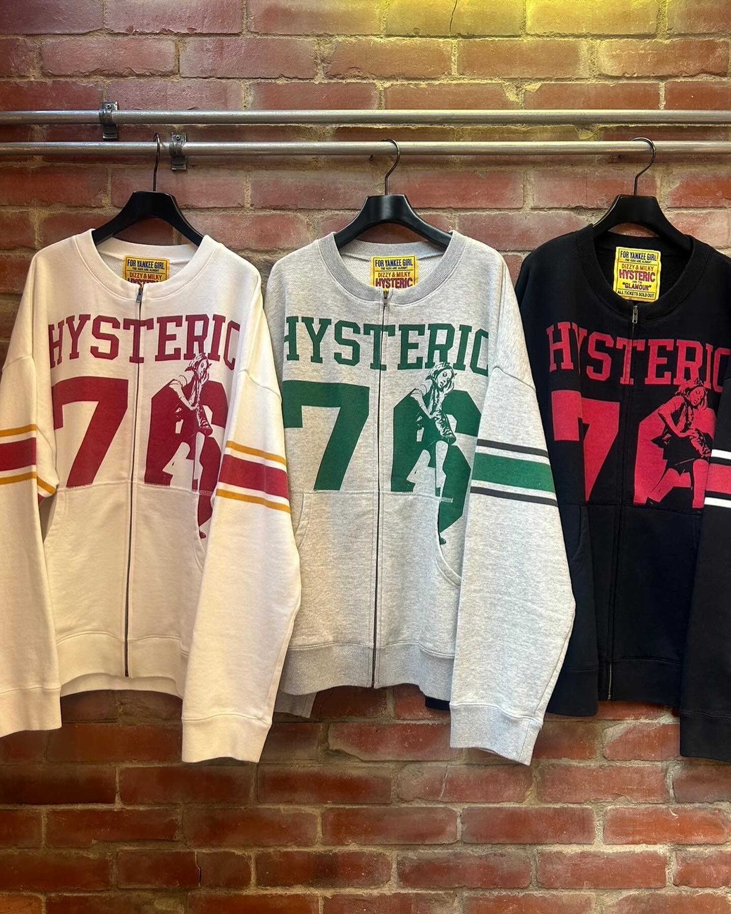 HYSTERIC GLAMOUR◇76オーバーサイズジャンパー/ジップパーカー/FREE 