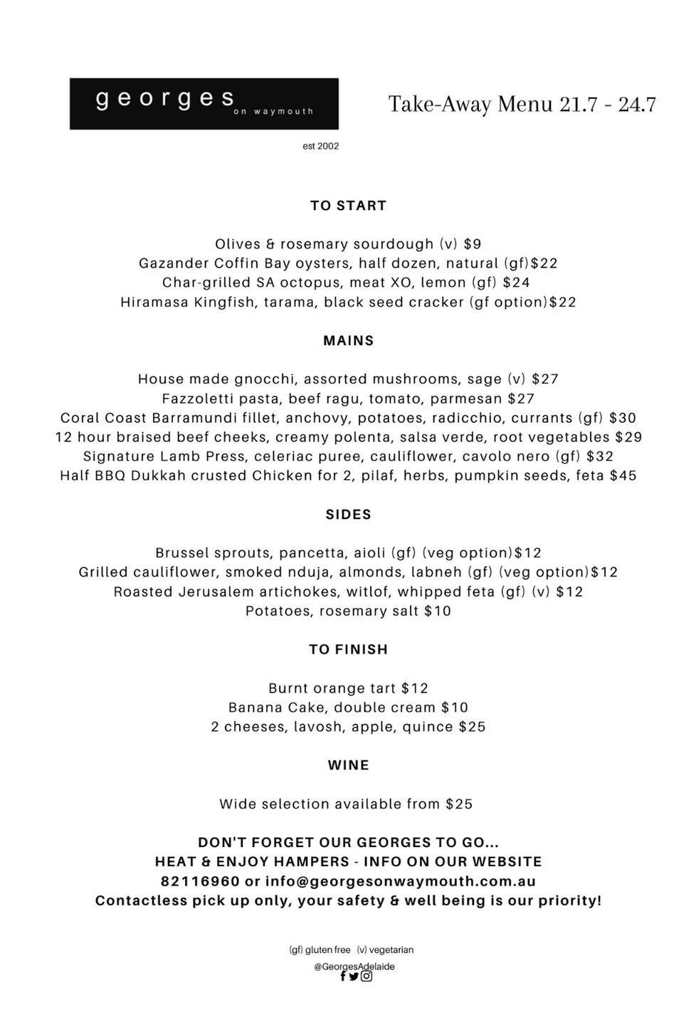 George's on Waymouth - Thanking all our amazing customers for their ...