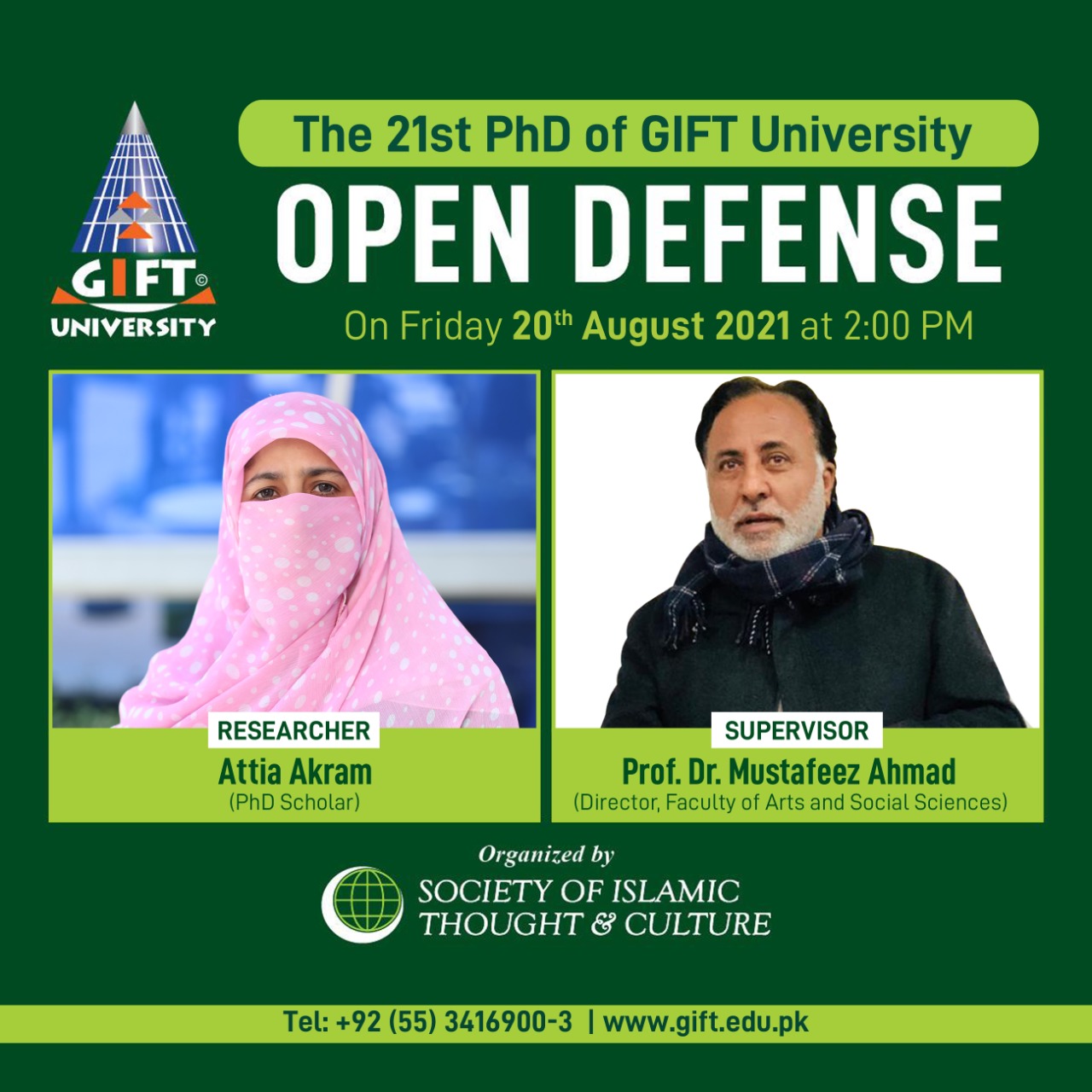 The 21st PhD of GIFT... - GIFT University (The official Page)