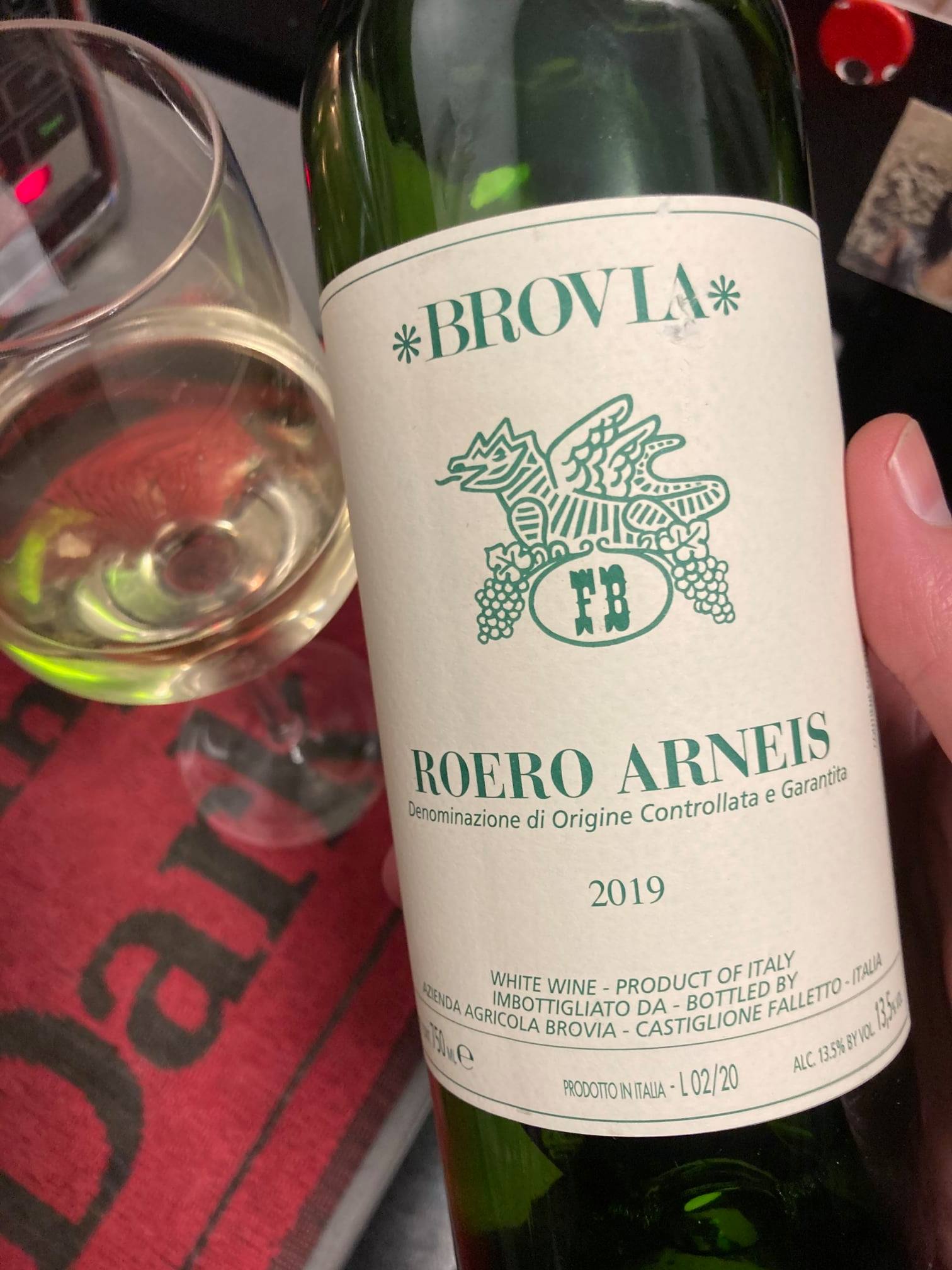 Bruno Giacosa Roero Arneis, a dry Italian white wine