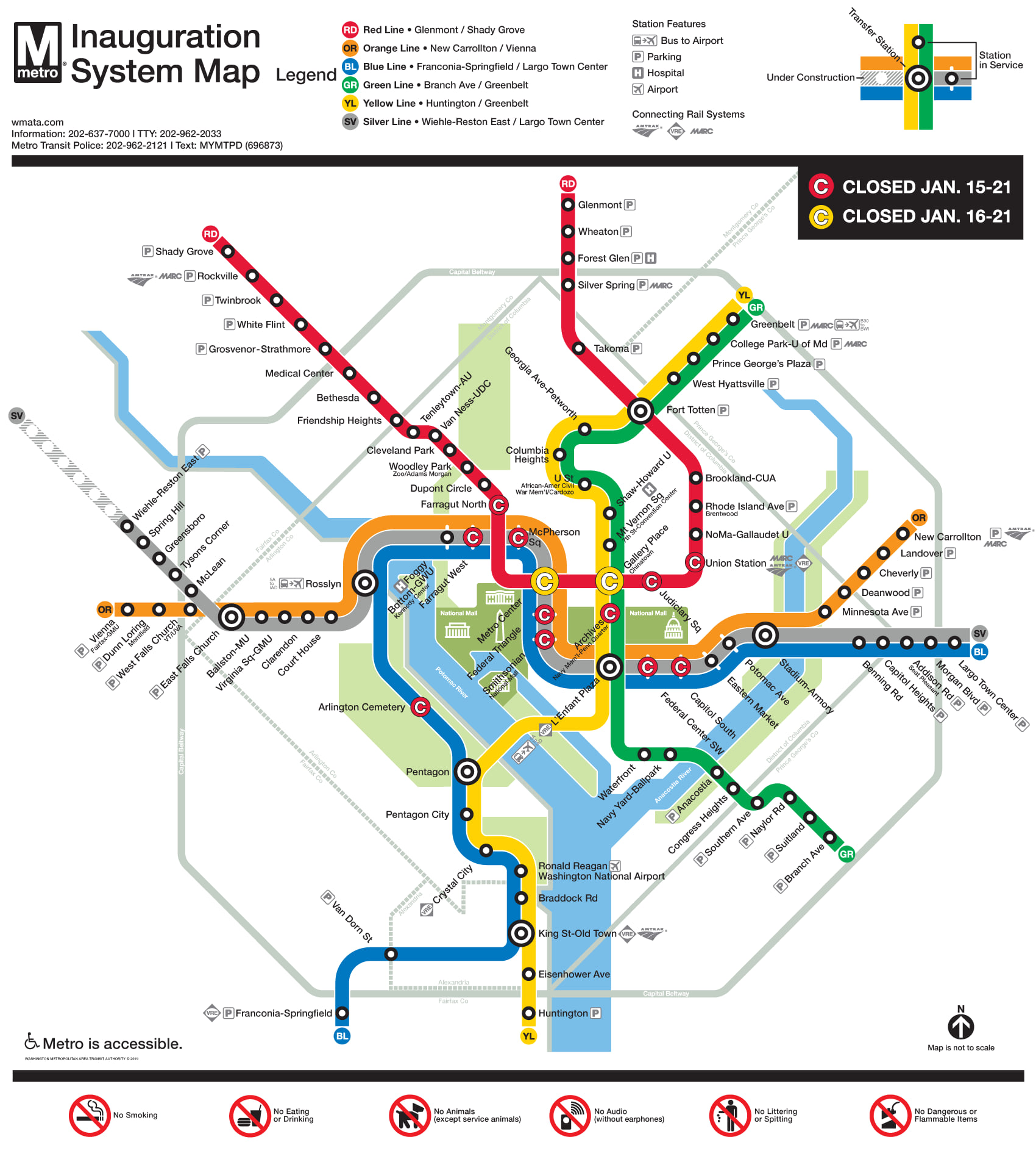 Metro Forward - Here's Metro's Inauguration System Map for 1/15-1/21 ...