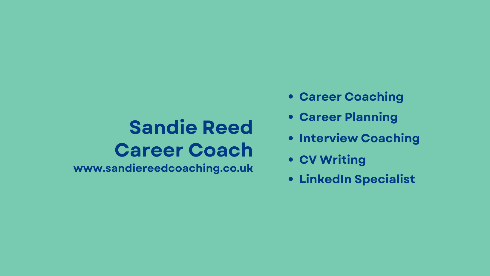 Sandie Reed Coaching & CV Writing
