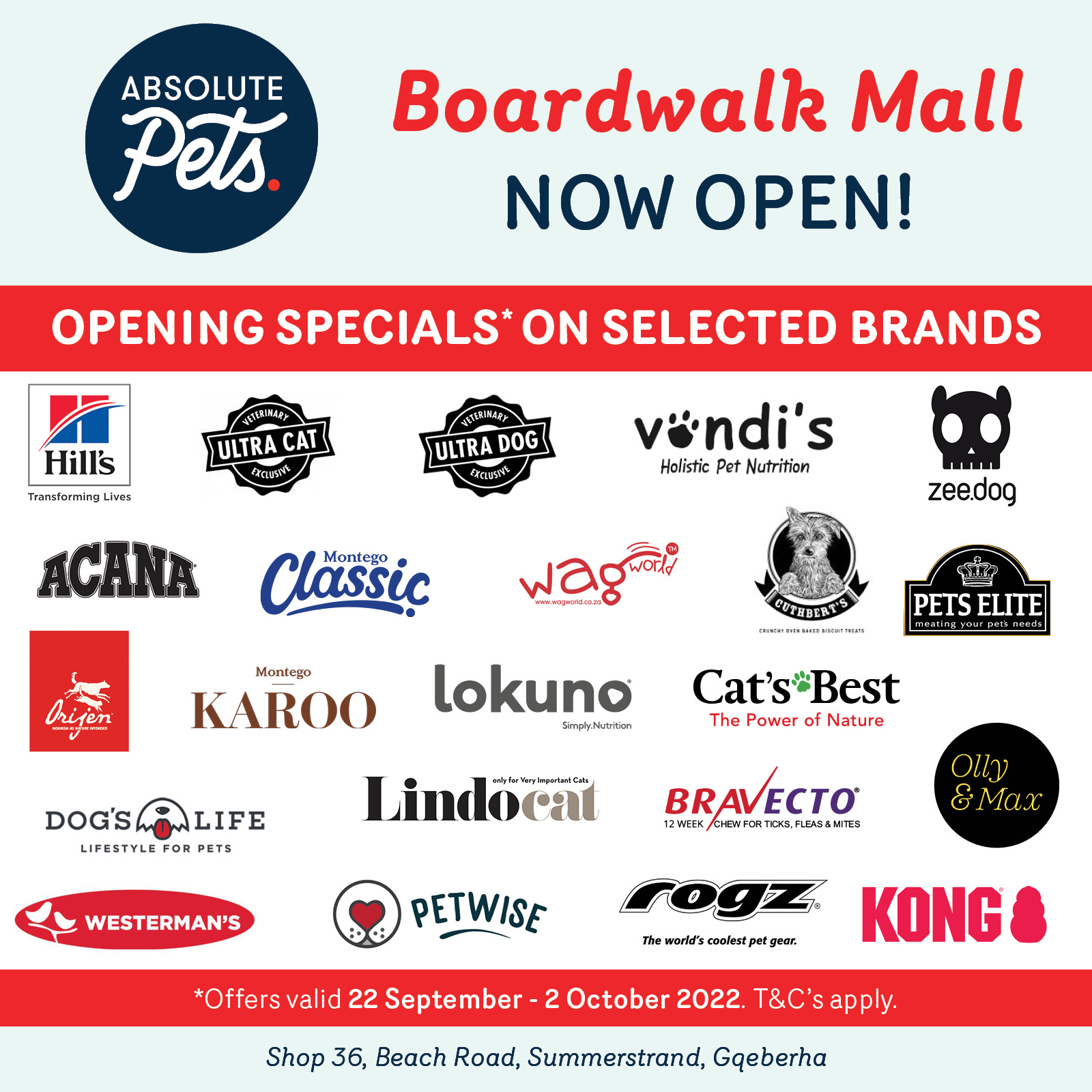 Boardwalk Mall - Absolute Pets is NOW OPEN at Boardwalk... | Facebook