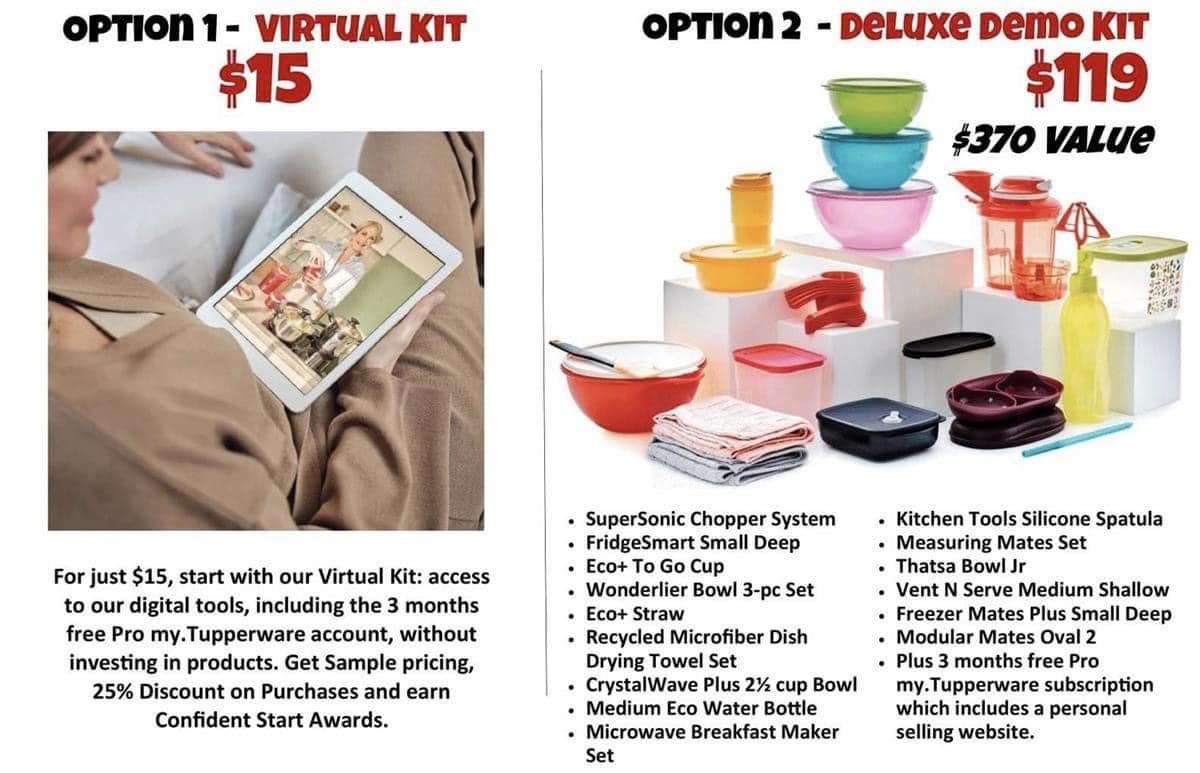 Tupperware products for kitchen organization