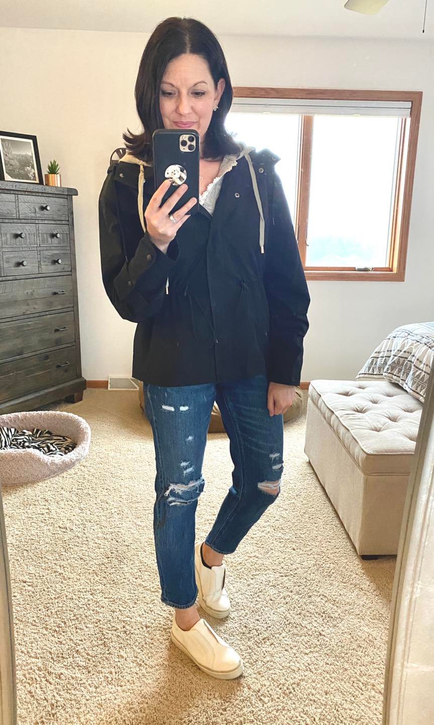 If you're not a trench coat person - I think this parachute duster