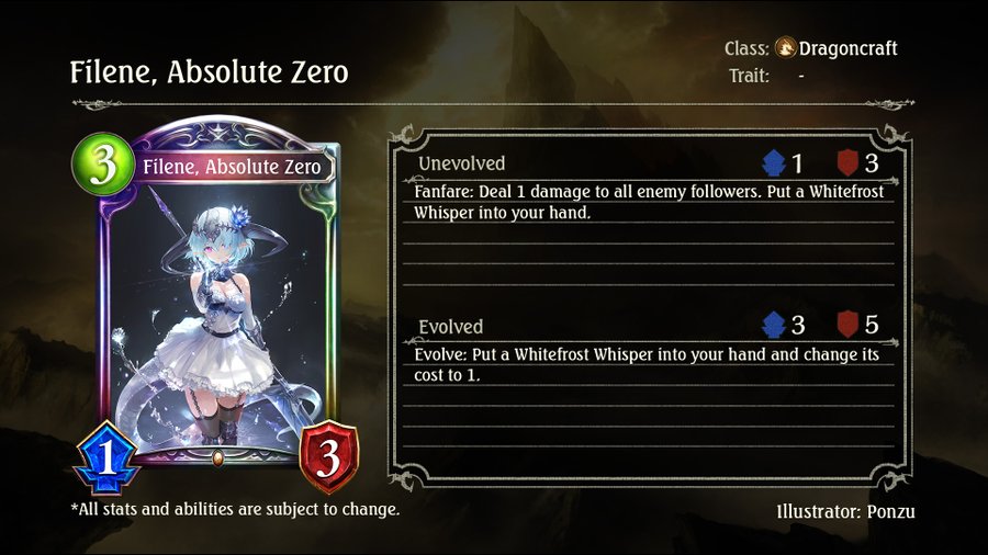Shadowverse - New Fortune's Hand card reveal, Filene,... | Facebook