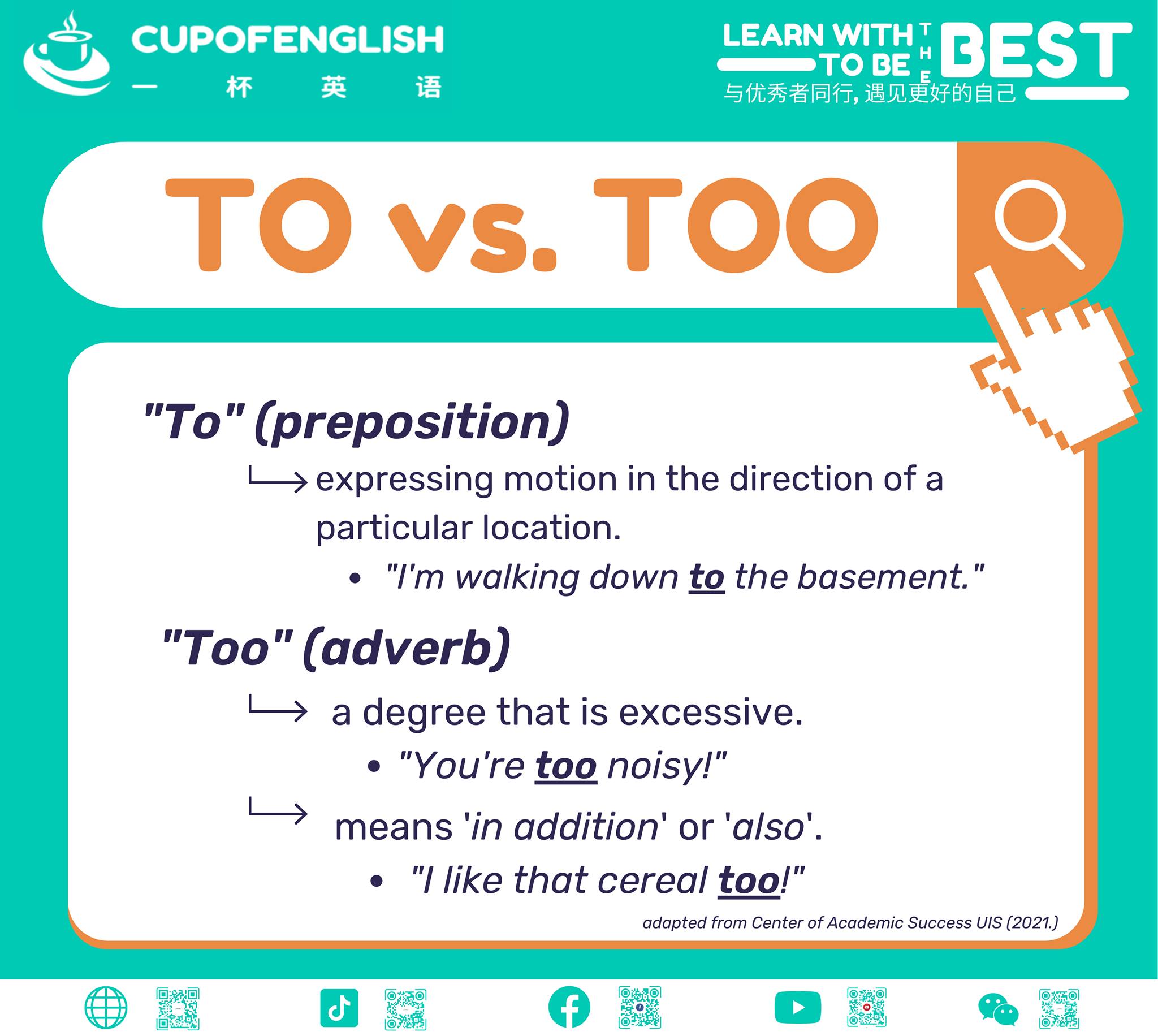 CupOfEnglish - VOCABULARY: 