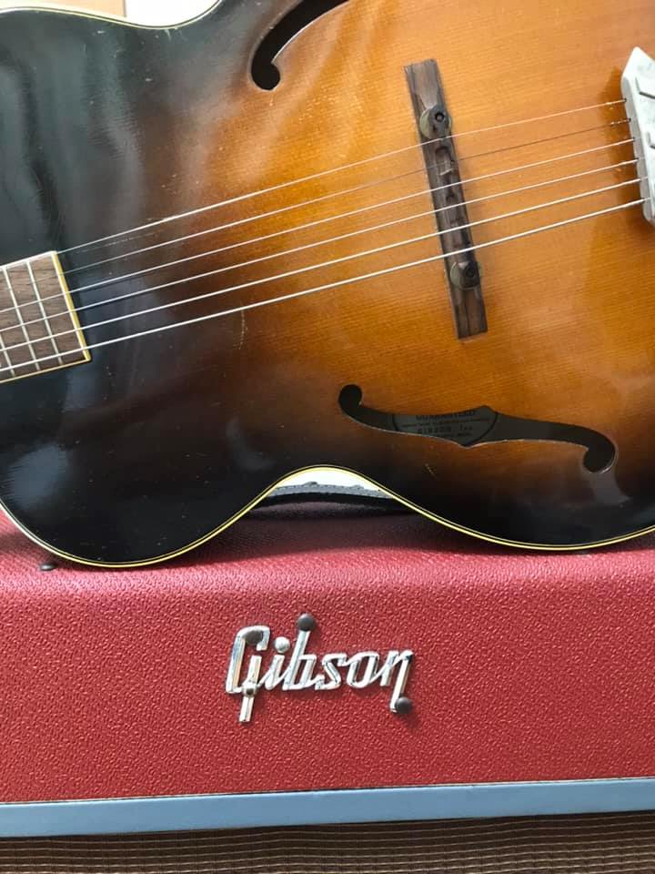 1951 Gibson L-4C archtop guitar restoration
