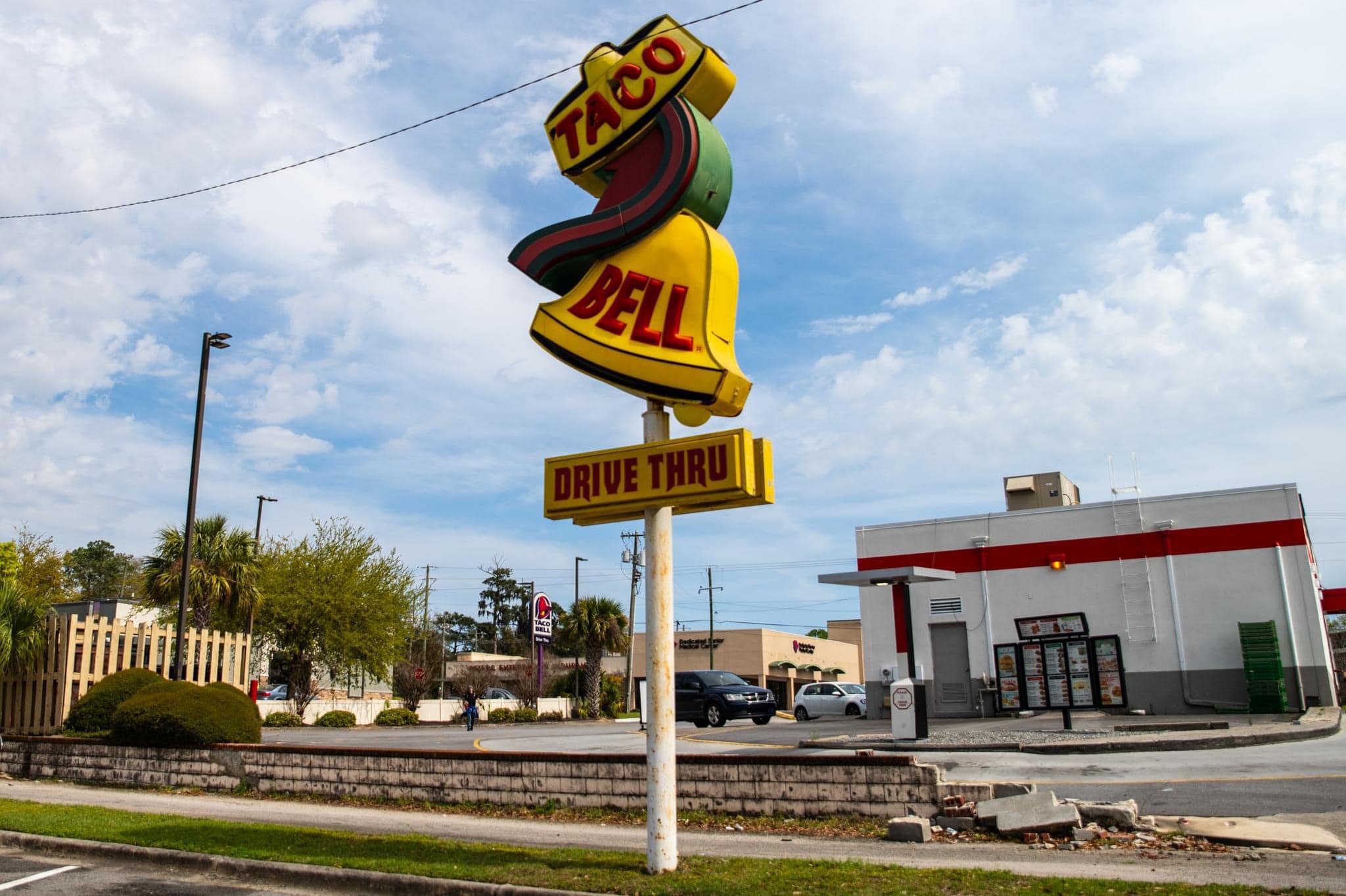 Taco Bell's original logo in Savannah, Georgia