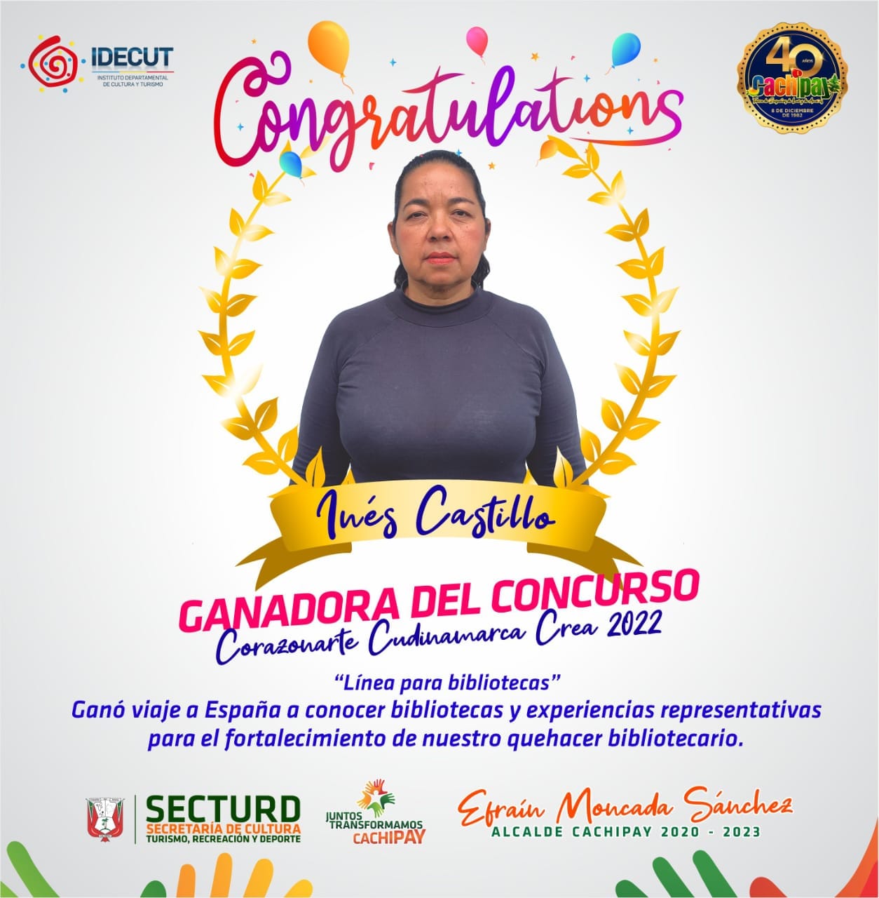 #FelicitacionesInesita 🎉🥳... - Alcaldía de Cachipay | Facebook