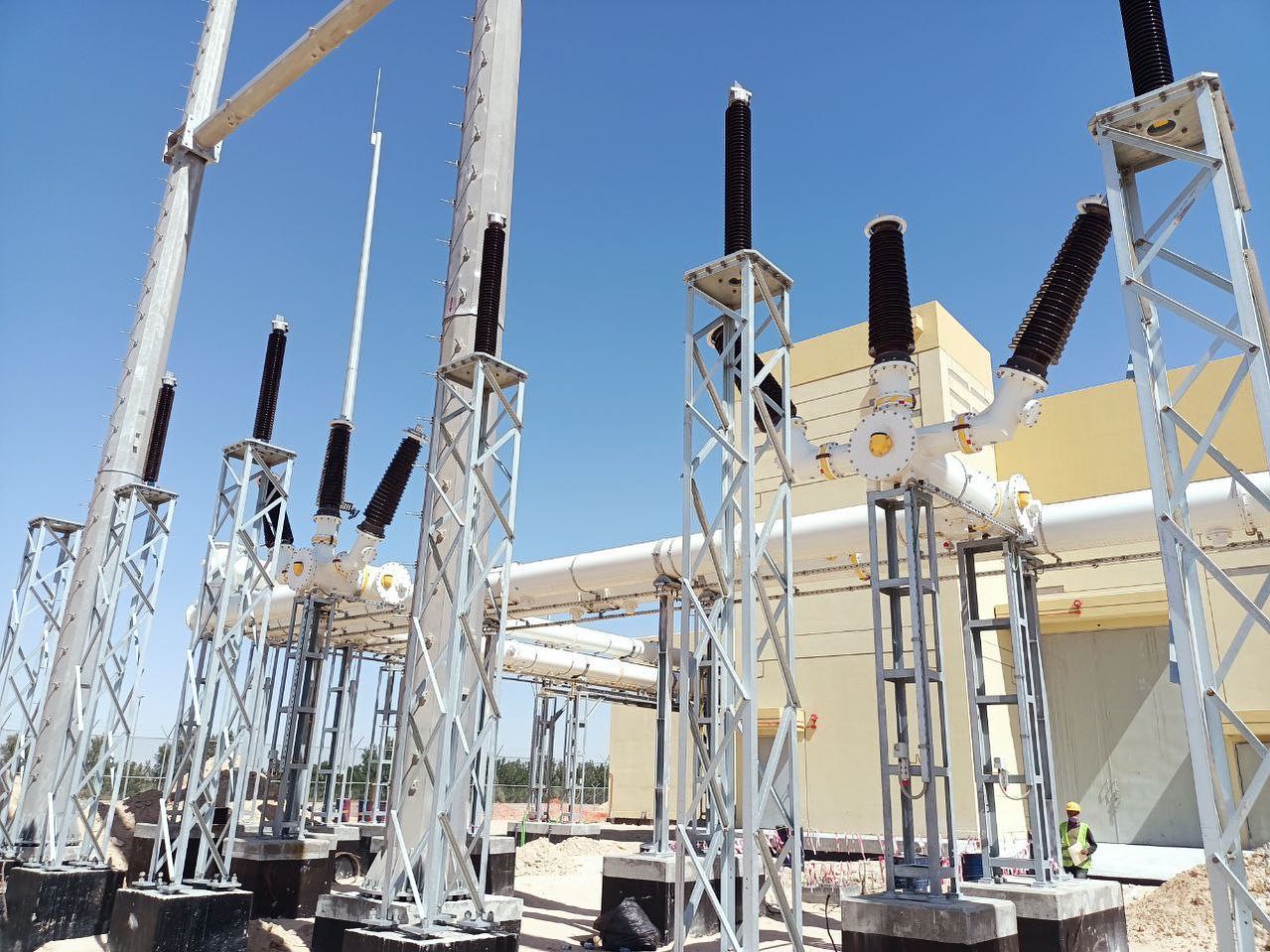 Electrical - Inside Terminal compound with Monoploes gantry, # ...