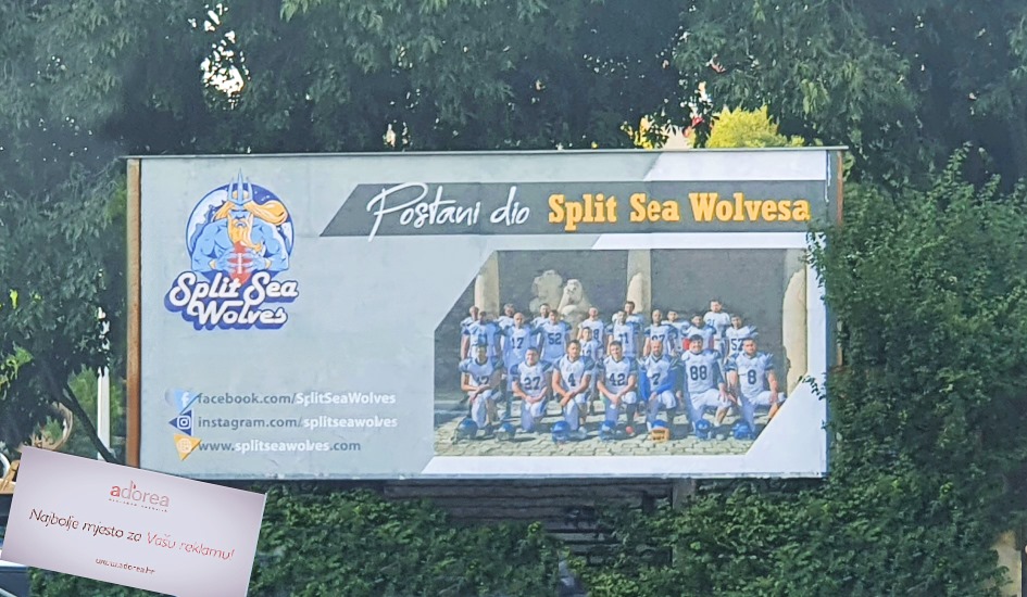 Zahvaljujemo se Adorea Split na plakatu... - Split Sea Wolves | Facebook