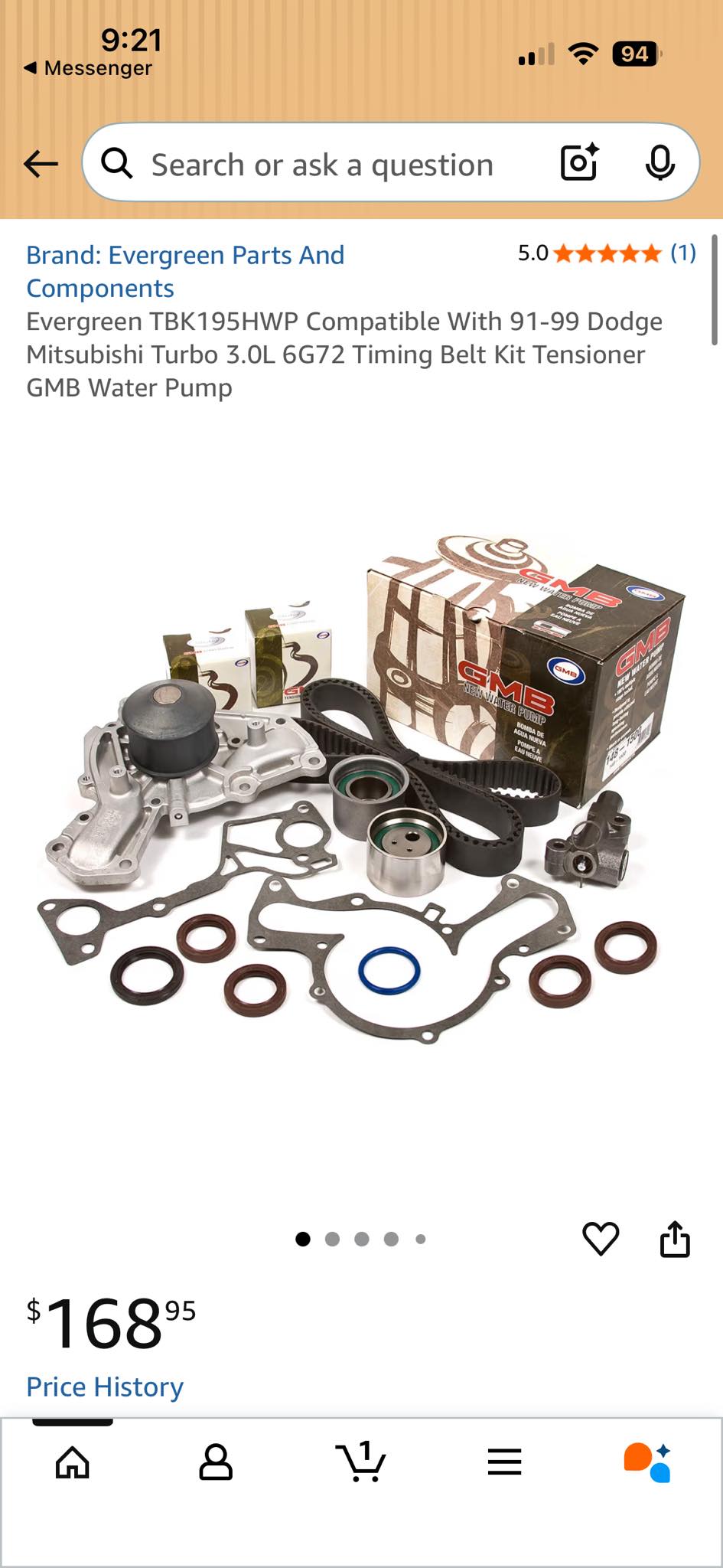 Gates Water Pump Kit Gates Timing Belt Kit + Water Pump