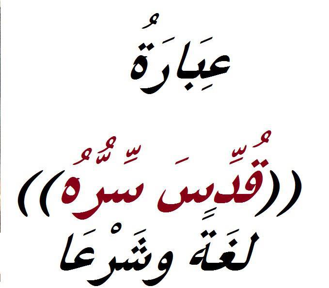 تلاميذ شيخ الطريقة النقشبندية الخزنوية فضيلة الشيخ محمد مطاع الخزنوي ما حكم إطلاق قدس الله سره على عالم ما هل ما يطلقه بعض الدعاة على العلماء بالعالم الفلاني قدس الله
