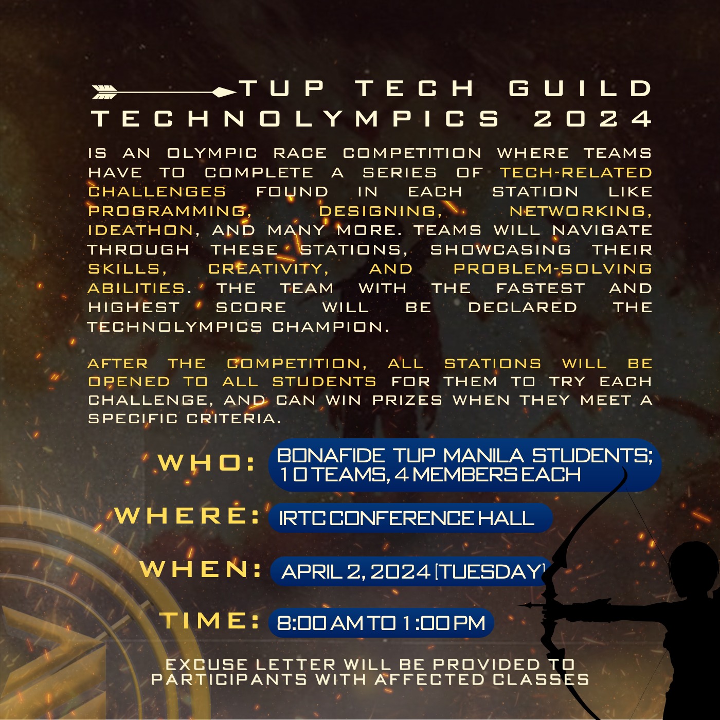 The Technological University of the Philippines Tech Guild will hold ...
