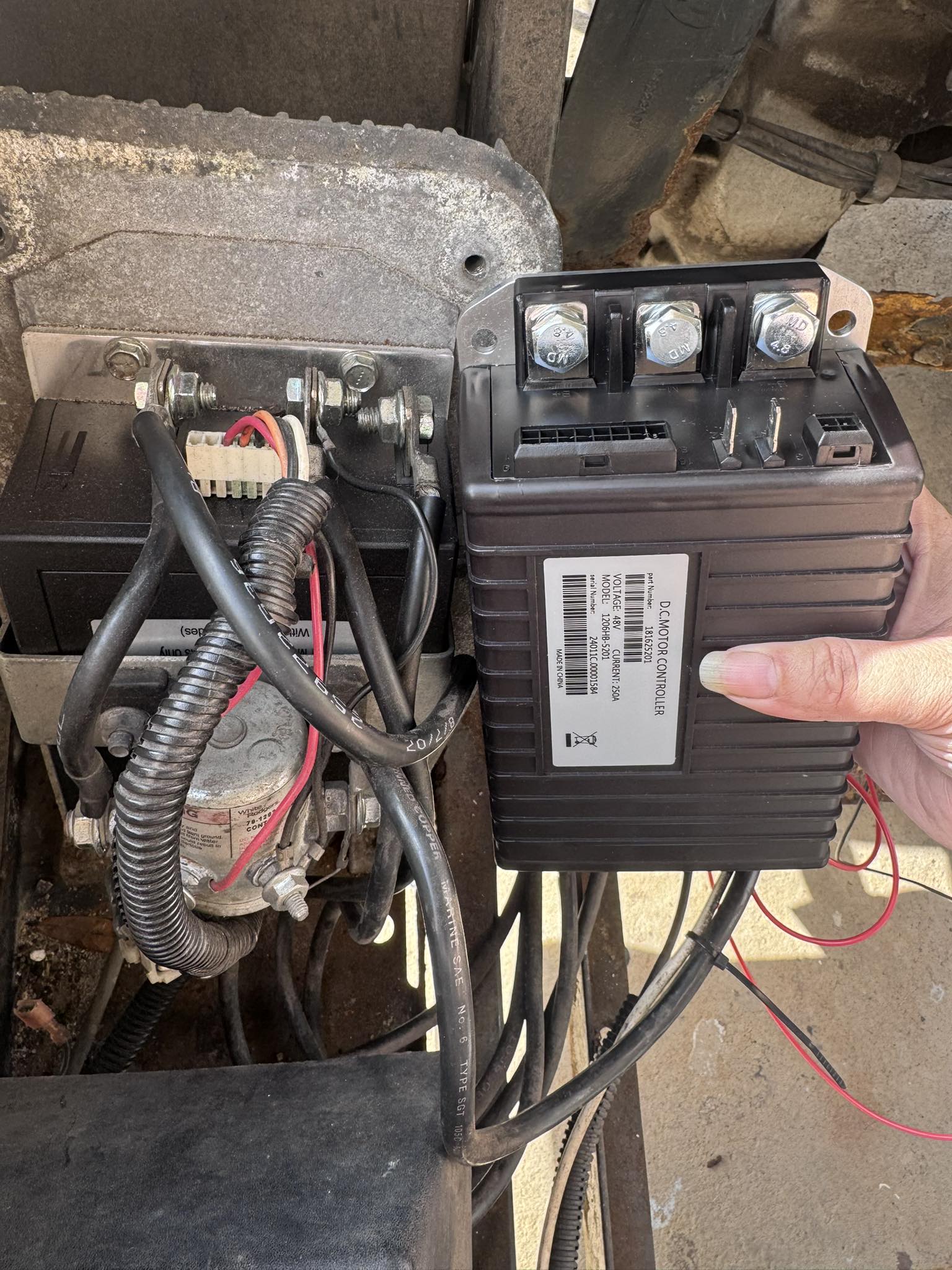 Converting 2008 Ezgo to 48v lithium wiring?
