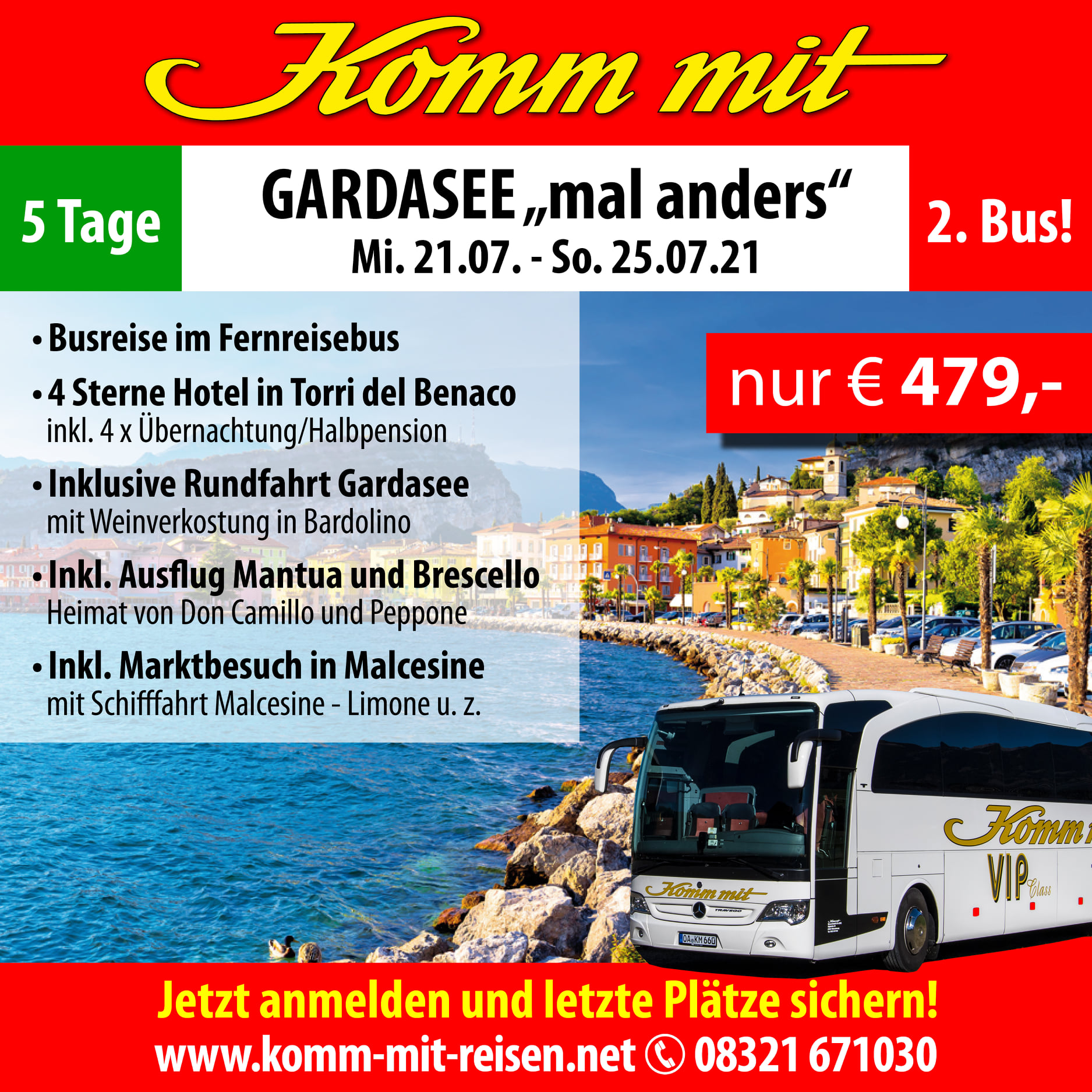 Komm mit Reisen - ***KOMM MIT zum Gardasee*** Wir haben... | Facebook