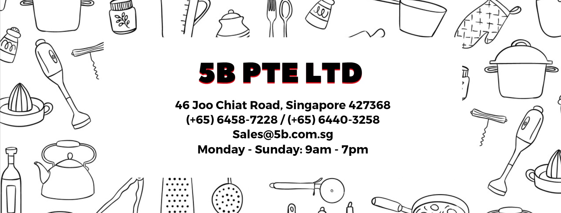 5B Pte Ltd - One Stop Kitchen Supply