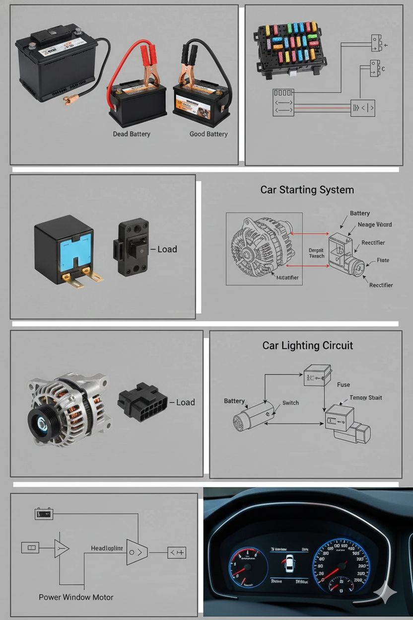 Akbar - The image displays several common components and circuit ...