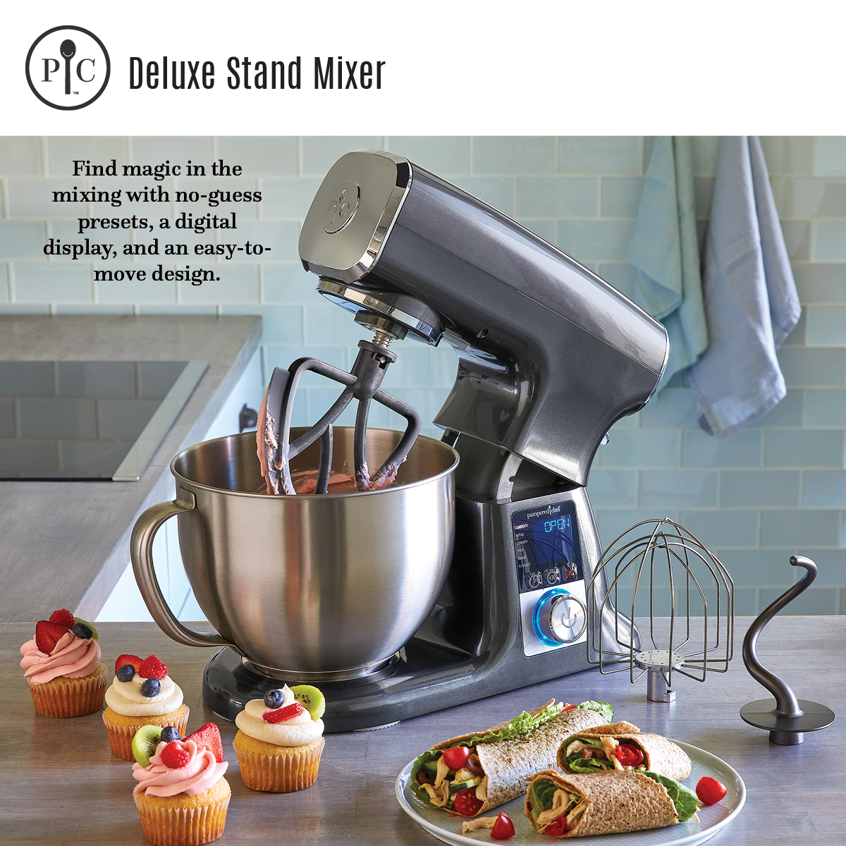 NIB-Brentwood Stand Mixer 3.5QT-5 speed display picture 1