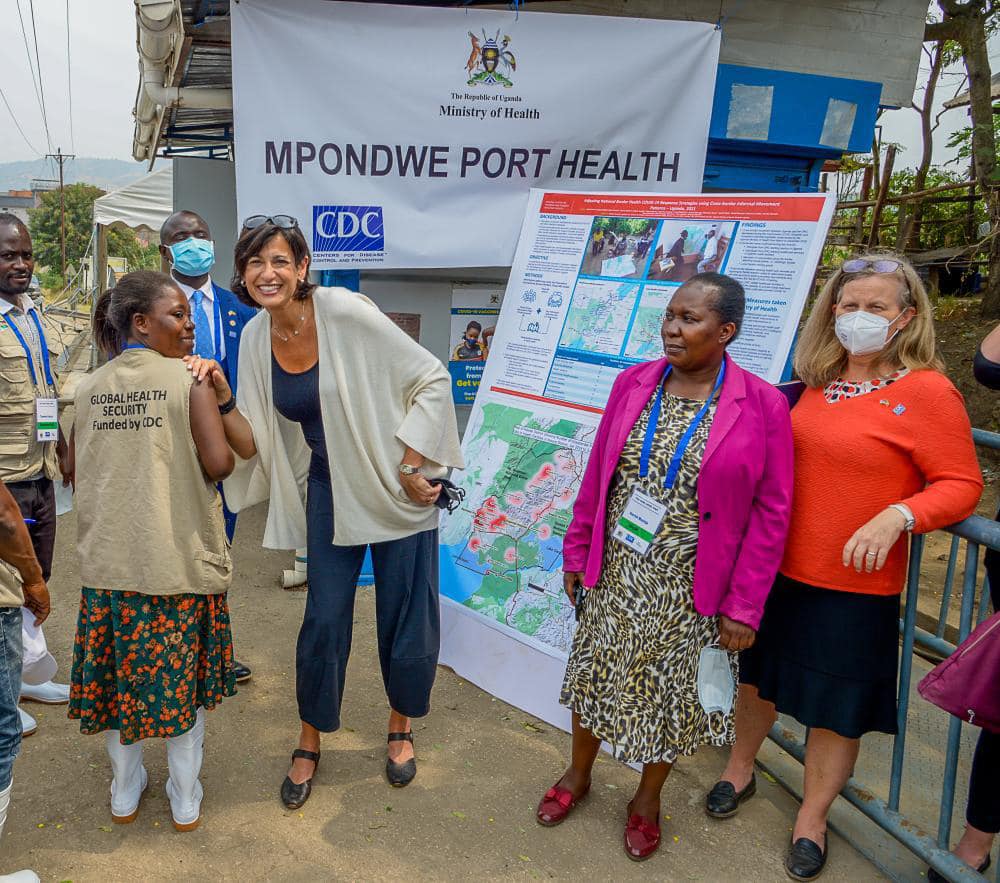 Great to have CDC Director Dr. Rochelle Walensky in #Uganda ...