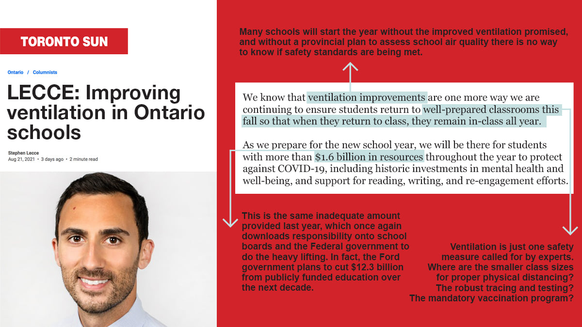 OECTA - Ontario English Catholic Teachers Association - The Ford ...
