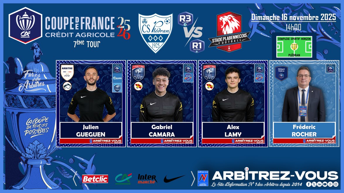 Eric - 🐓 #FFF - 🏆 #CoupedeFrance #CDF 🇫🇷 - 7ème Tour ⚽️| CS Plédran ...