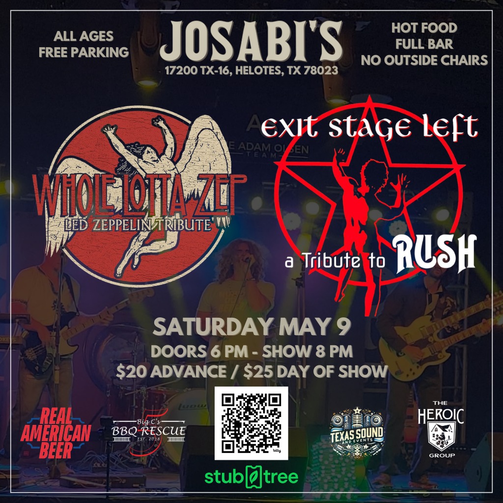 Whole Lotta Zep - Led Zeppelin Tribute with Exit Stage Left - Rush Tribute
