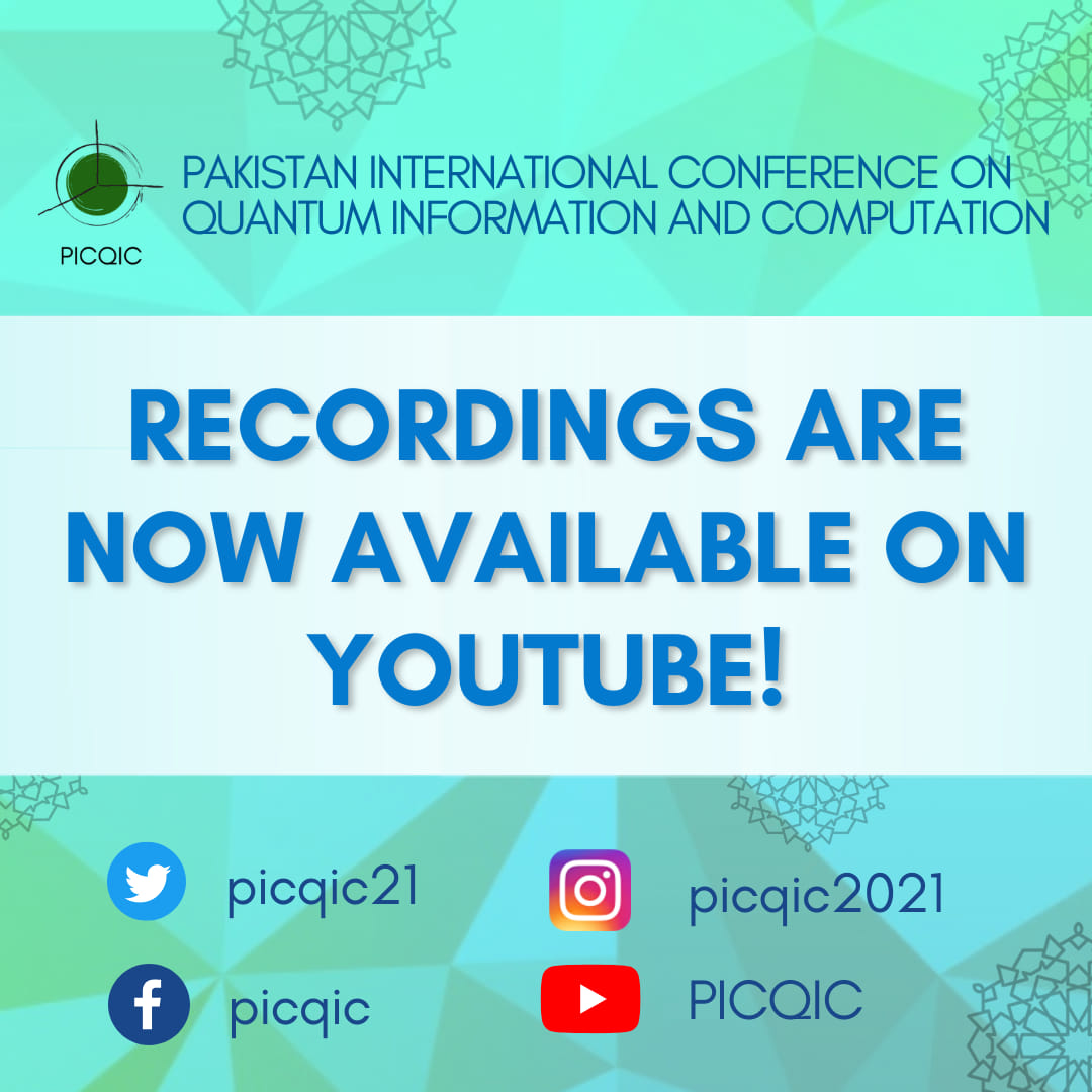 Pakistan International Conference on Quantum Information and Computation