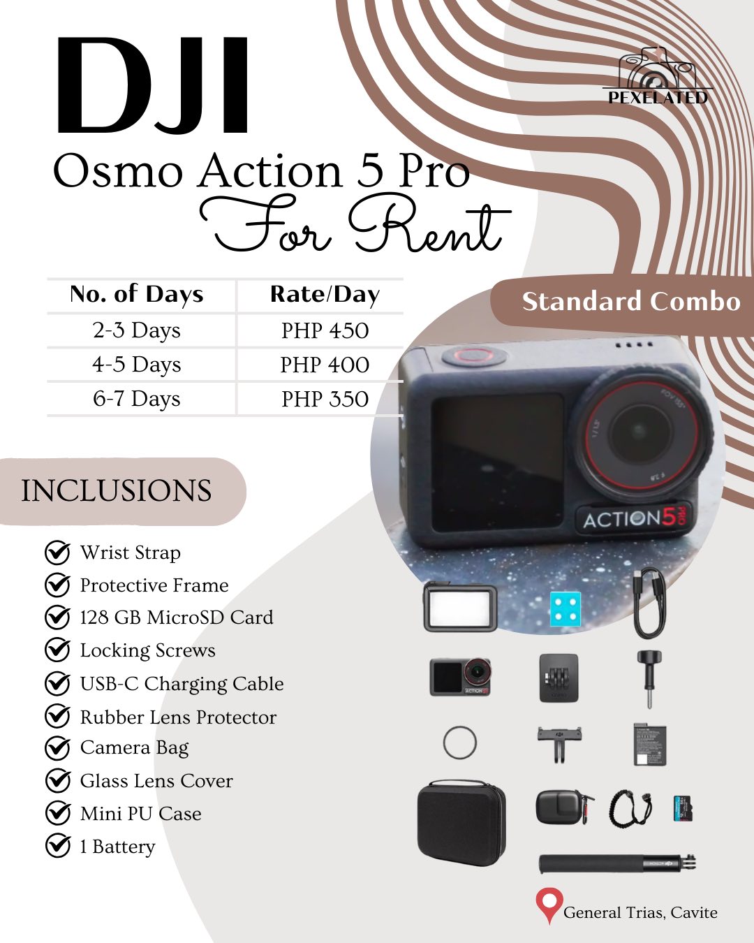 Choose your fighter 📸✨ We've got 3 awesome Action 5 Pro rental