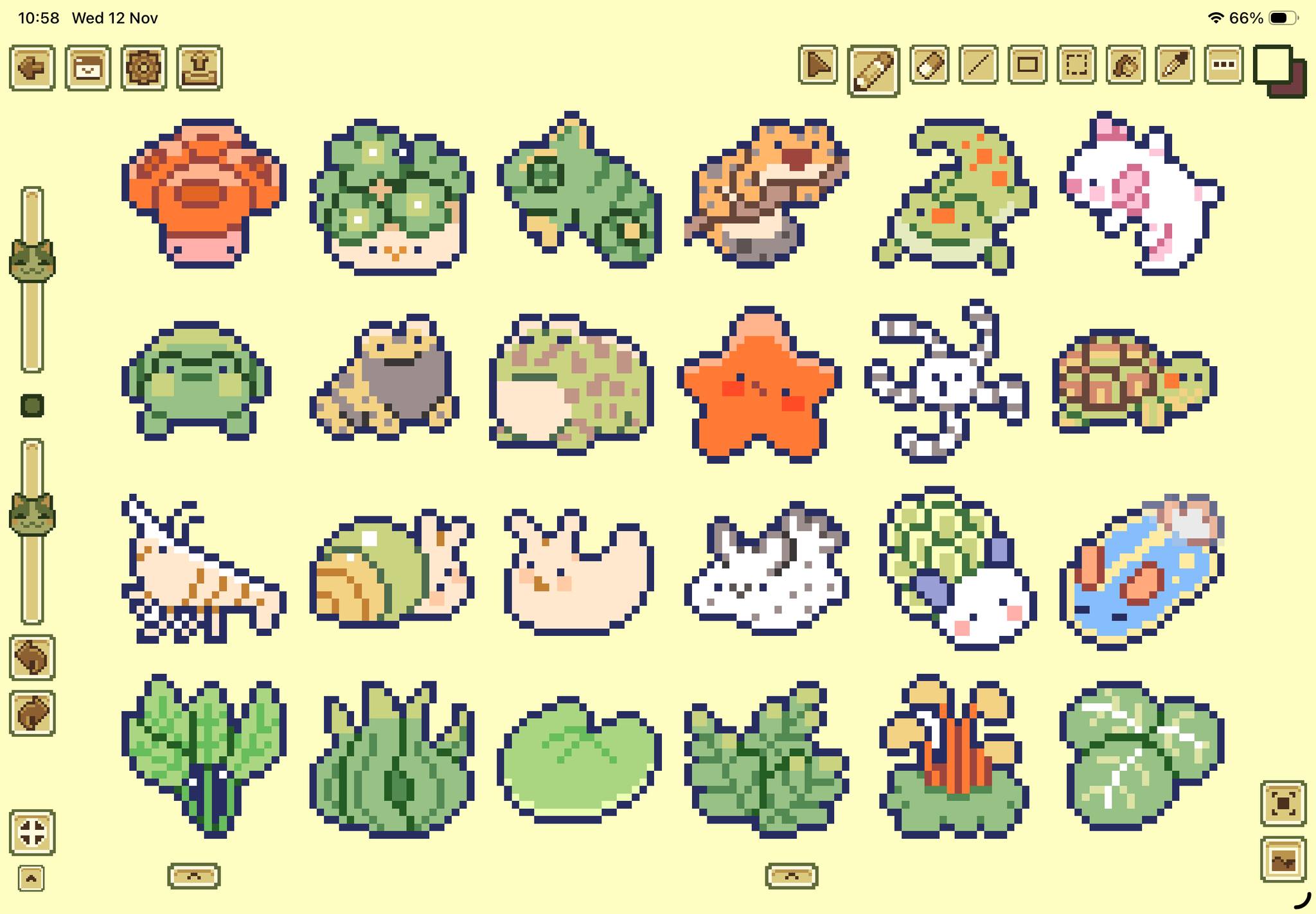 Aseprite Pixel Art Thailand | lovely sea creatures 🐬🪸🪼🐠🫧 | Facebook