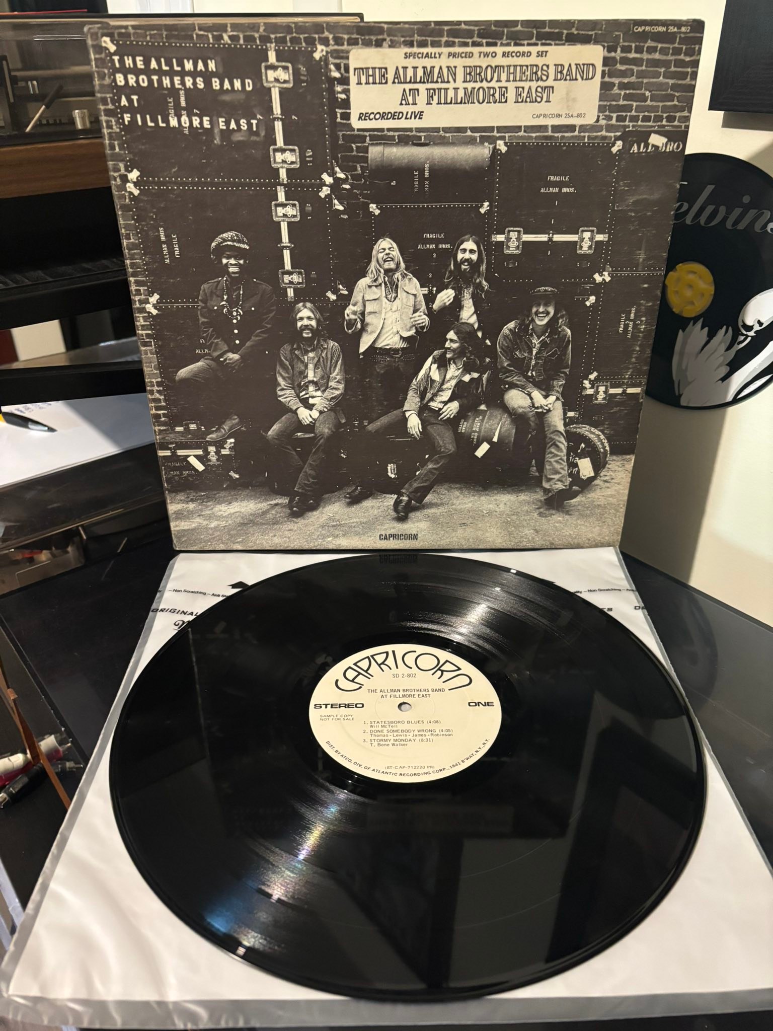 Allman Brothers Band at Fillmore East 1971 promo vinyl