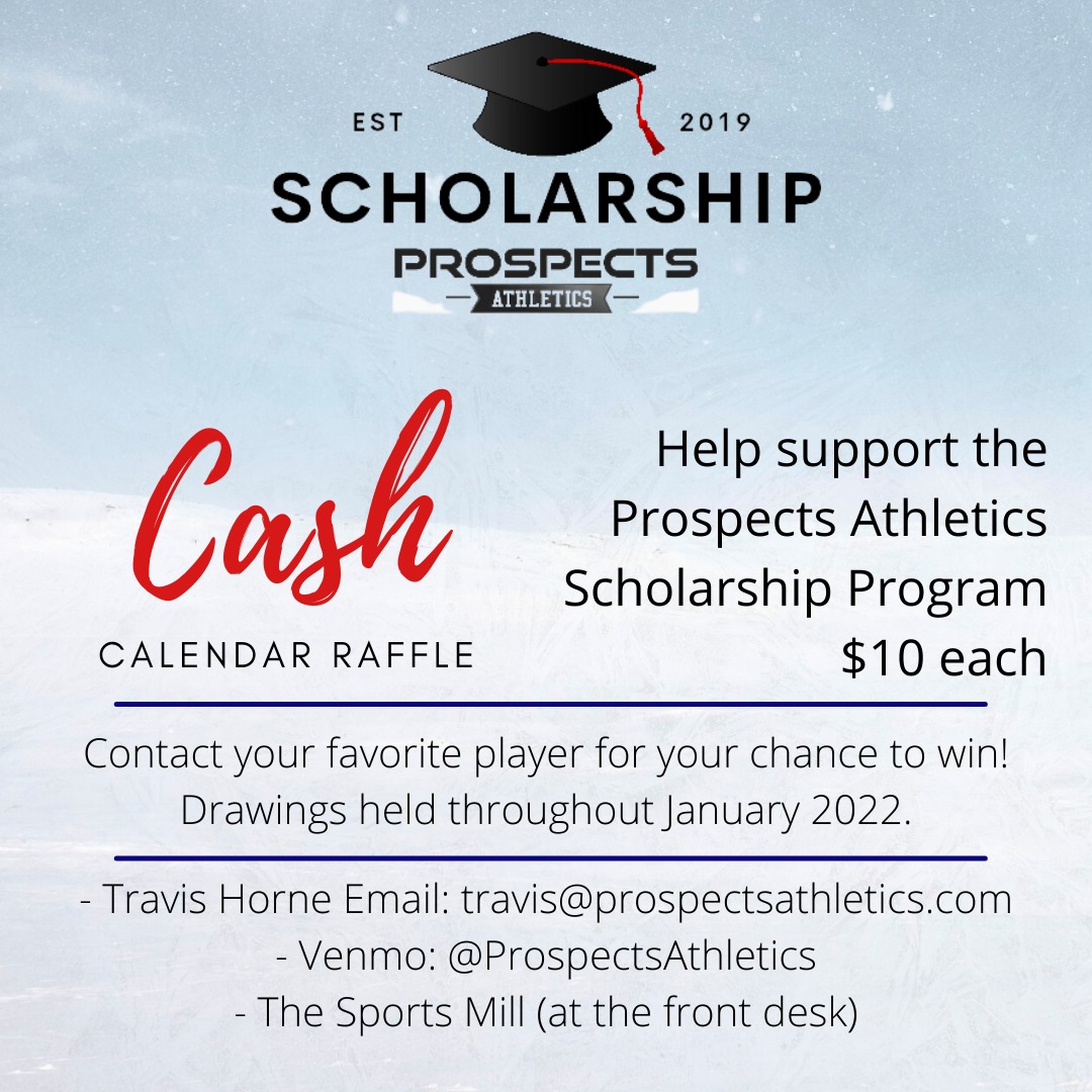 Prospects Athletics - CASH Calendar Raffle: Help support the Prospects ...