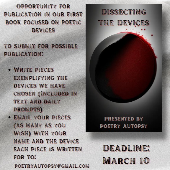 Anthimeria Prompt☆☆☆☆☆... - Poetry Autopsy Prompts