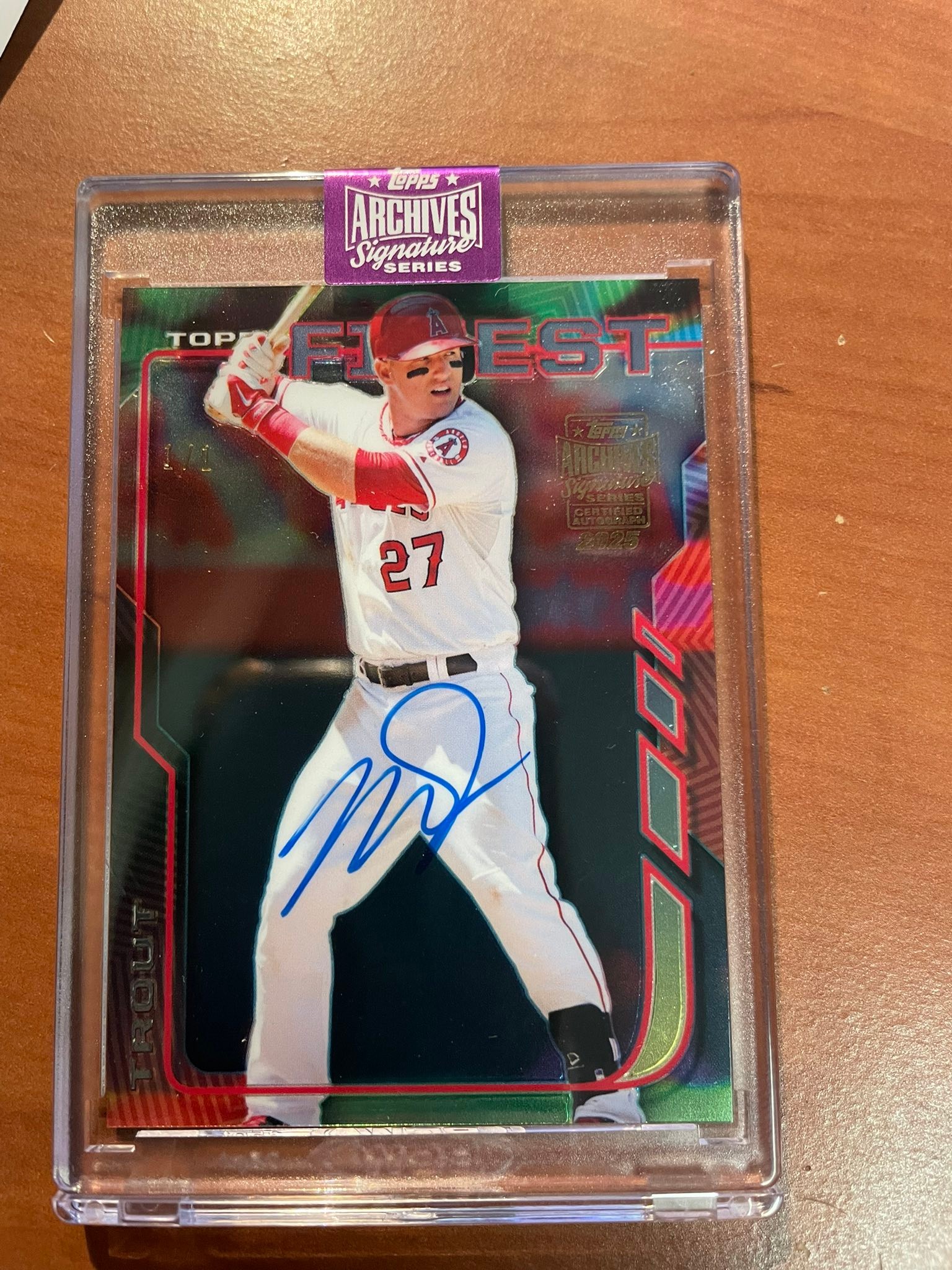 Pricing 2014 Mike Trout auto card from 2025 Topps Archive?
