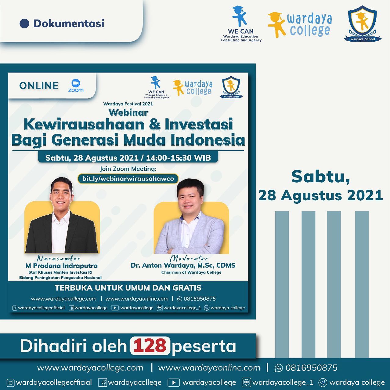 Wardaya College - Webinar Kewirausahaan & Investasi Bagi...