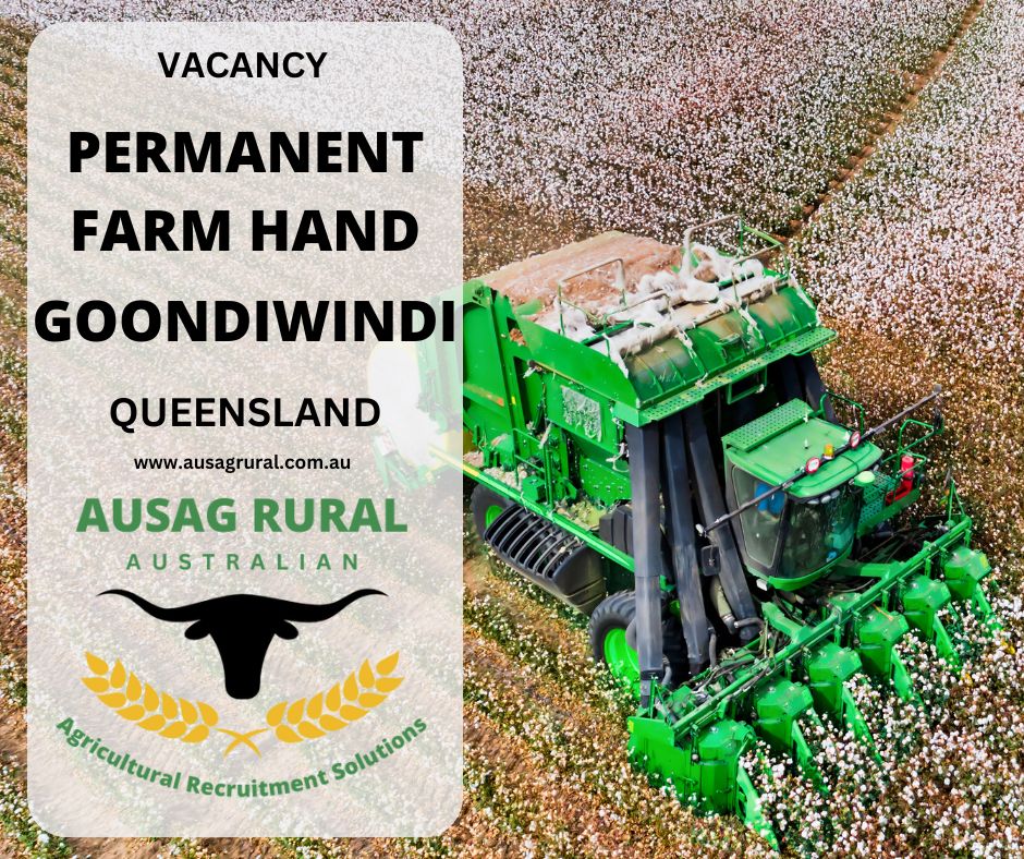 AUSAG RURAL - PERMANENT FARM HAND, GOONDIWINDI QLD Kick... | Facebook