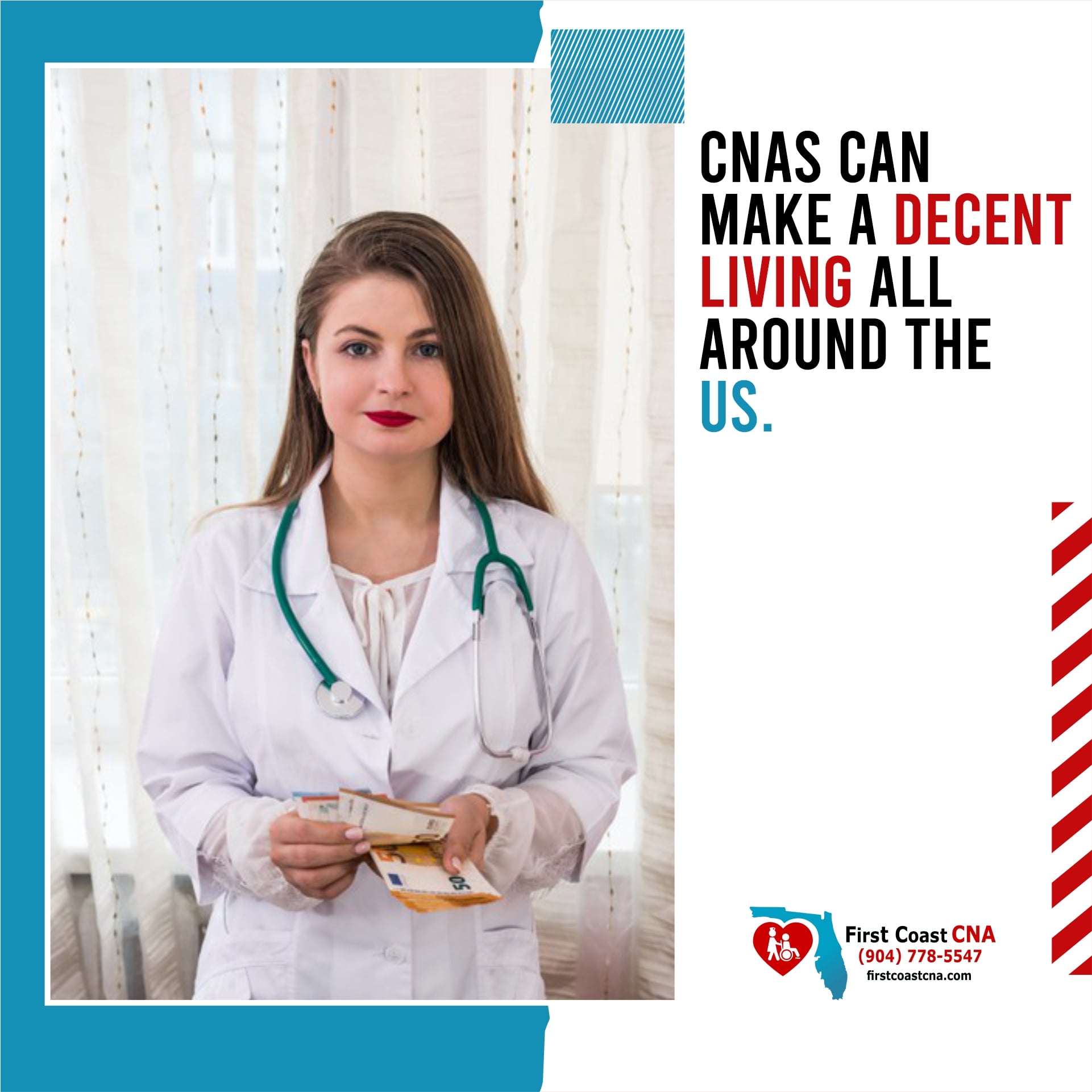 First Coast CNA - The BLS reported that as of May 2018...