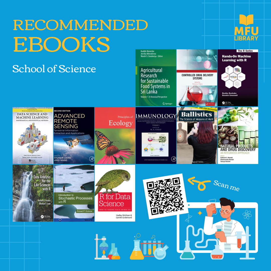 MFU Library - 💻💻 แนะนำ E-Books สำนักวิชาวิทยาศาสตร์ 💻💻 https://sites ...